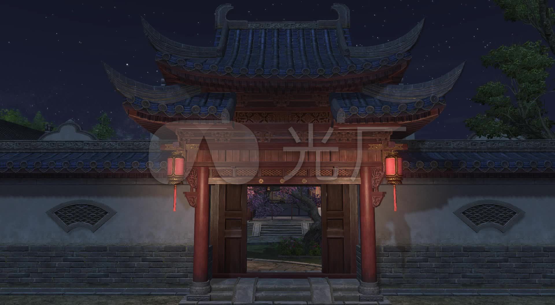 古风大户人家场景_1920x1056_高清视频素材下载(编号