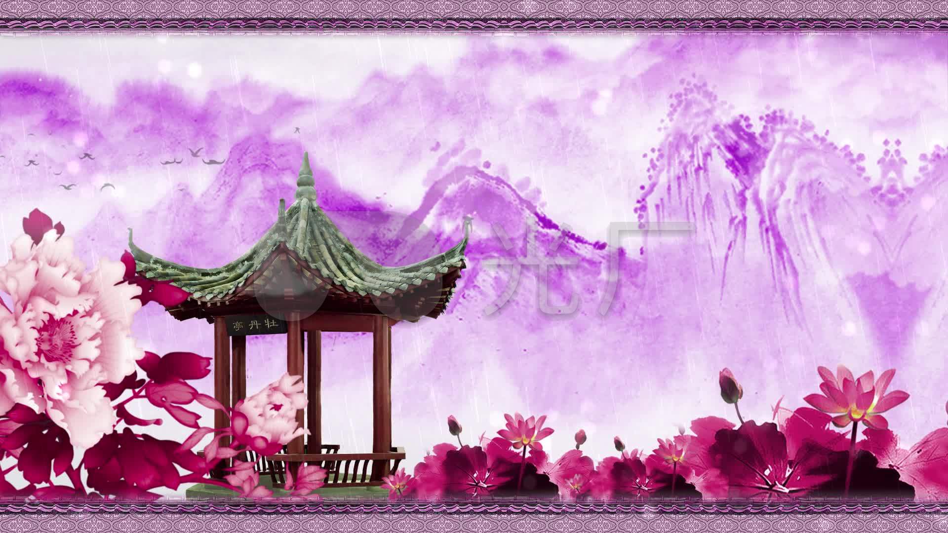 牡丹亭-古风配乐3_1920x1080_高清视频素材下载(编号