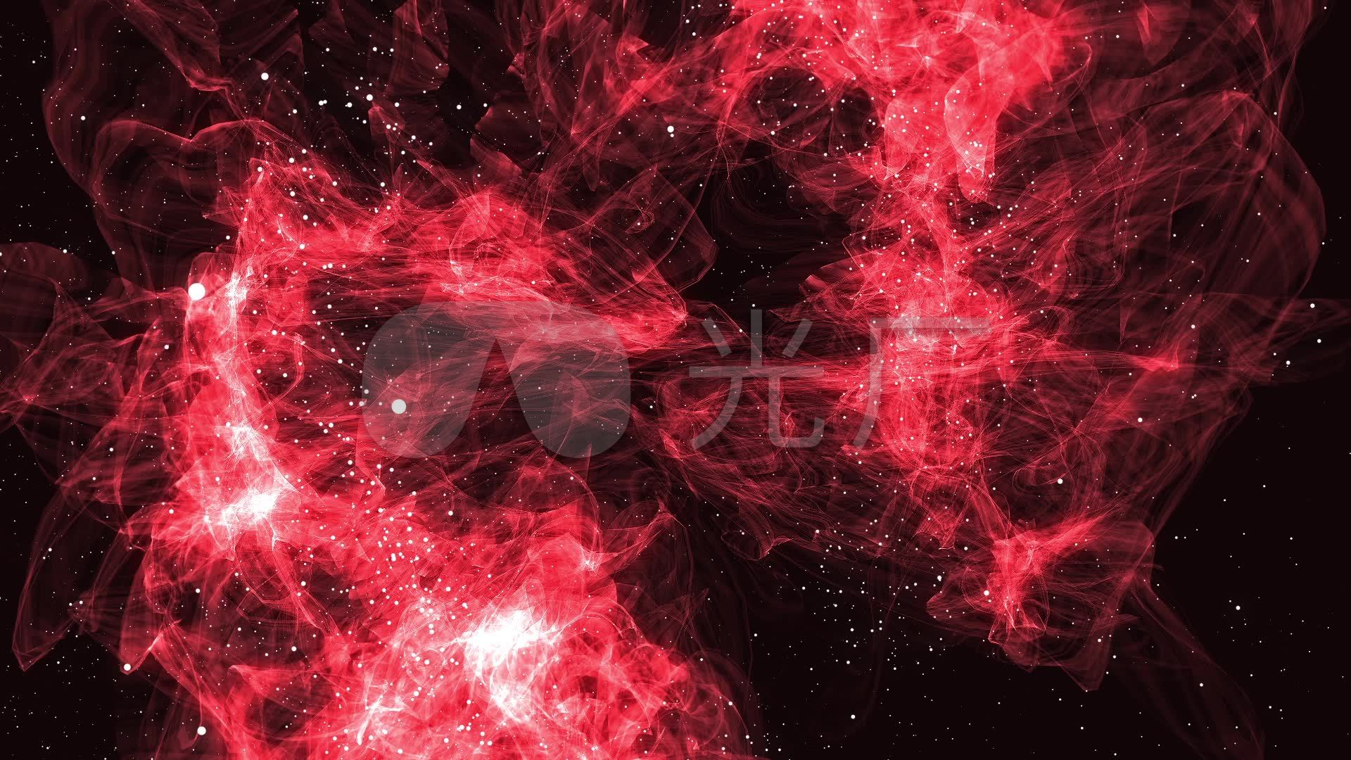 红色蝴蝶星云能量背景