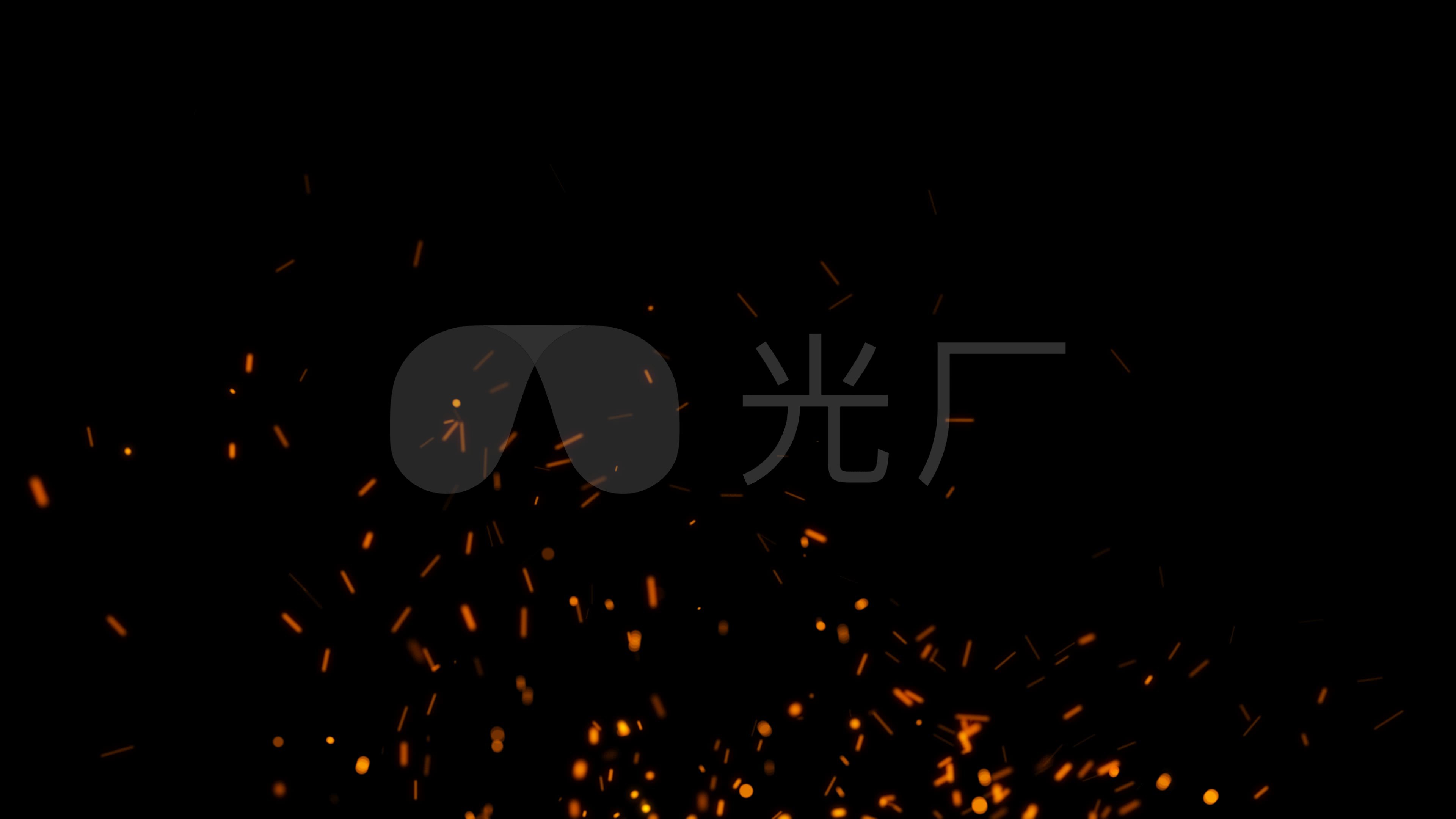 火花粒子飞溅火星星火_3840x2160_高清视频素材下载
