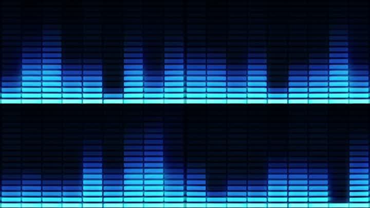 音乐频谱均衡器上下起伏