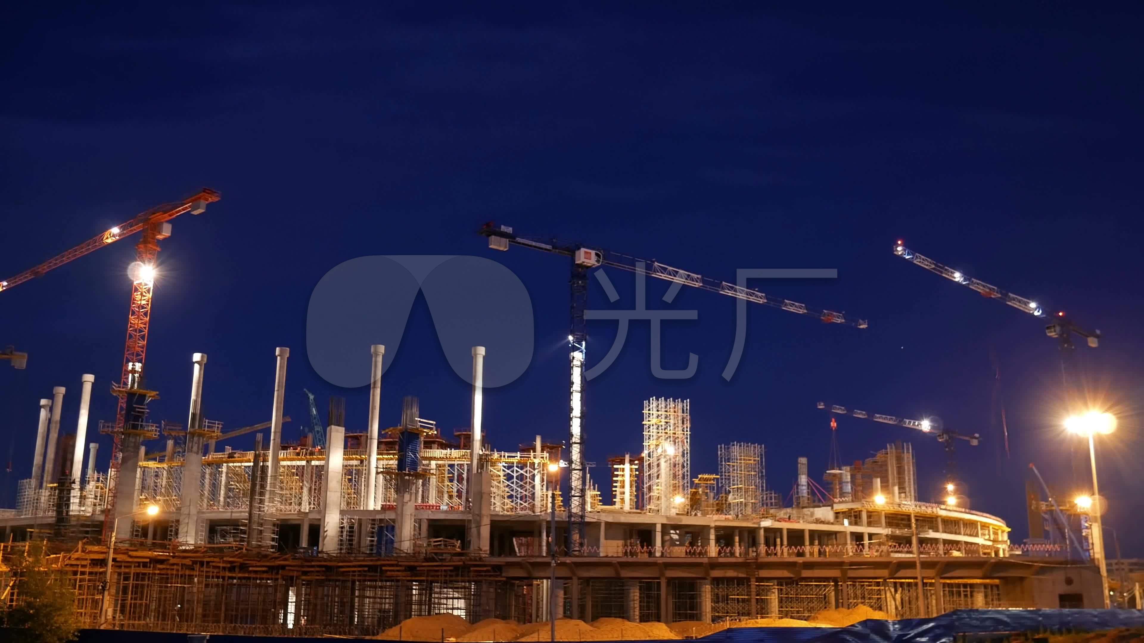城市建设施工建筑工地_3840x2160_高清视频素材下载