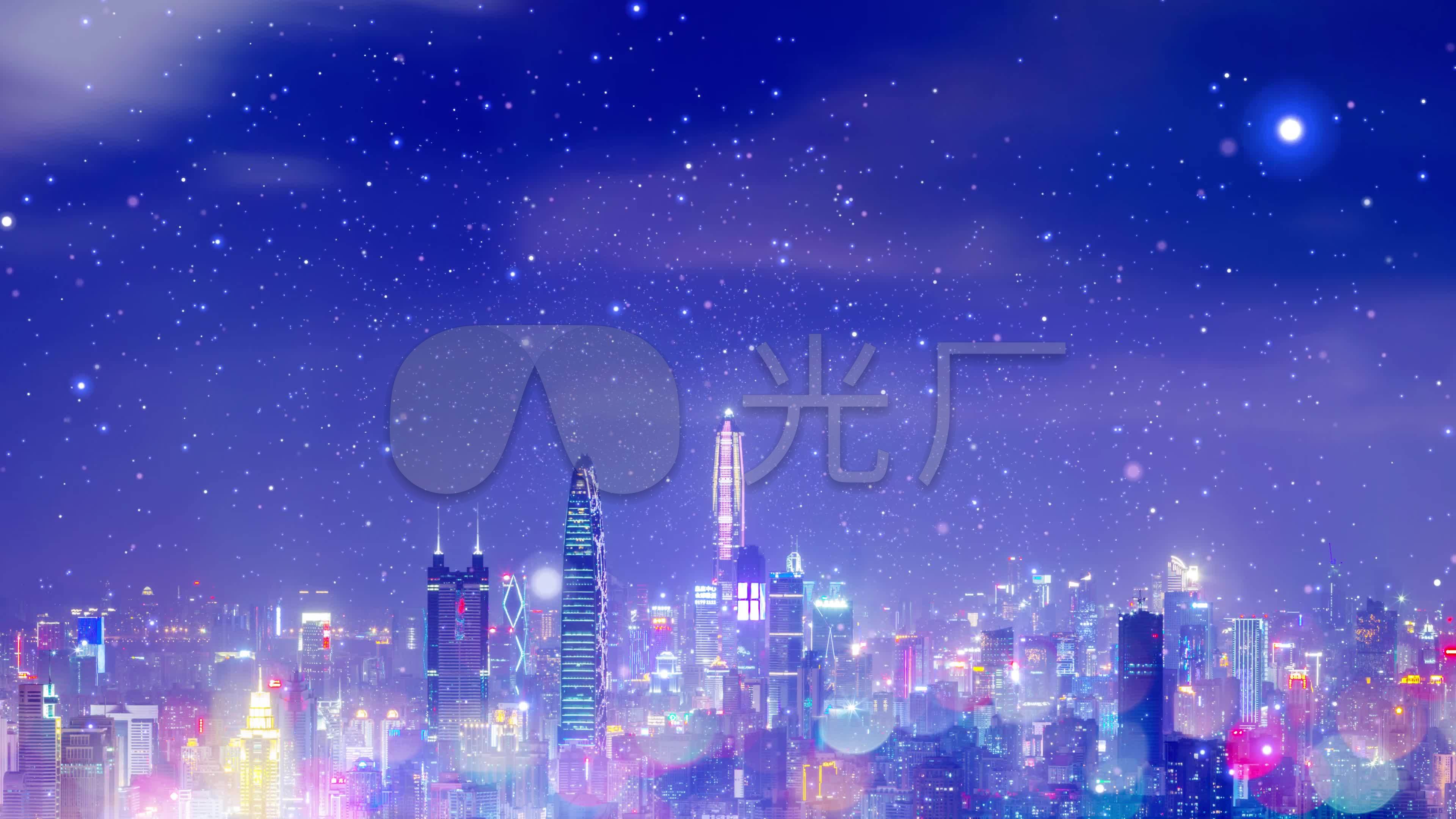 深圳城市夜景_38402160_高清素材