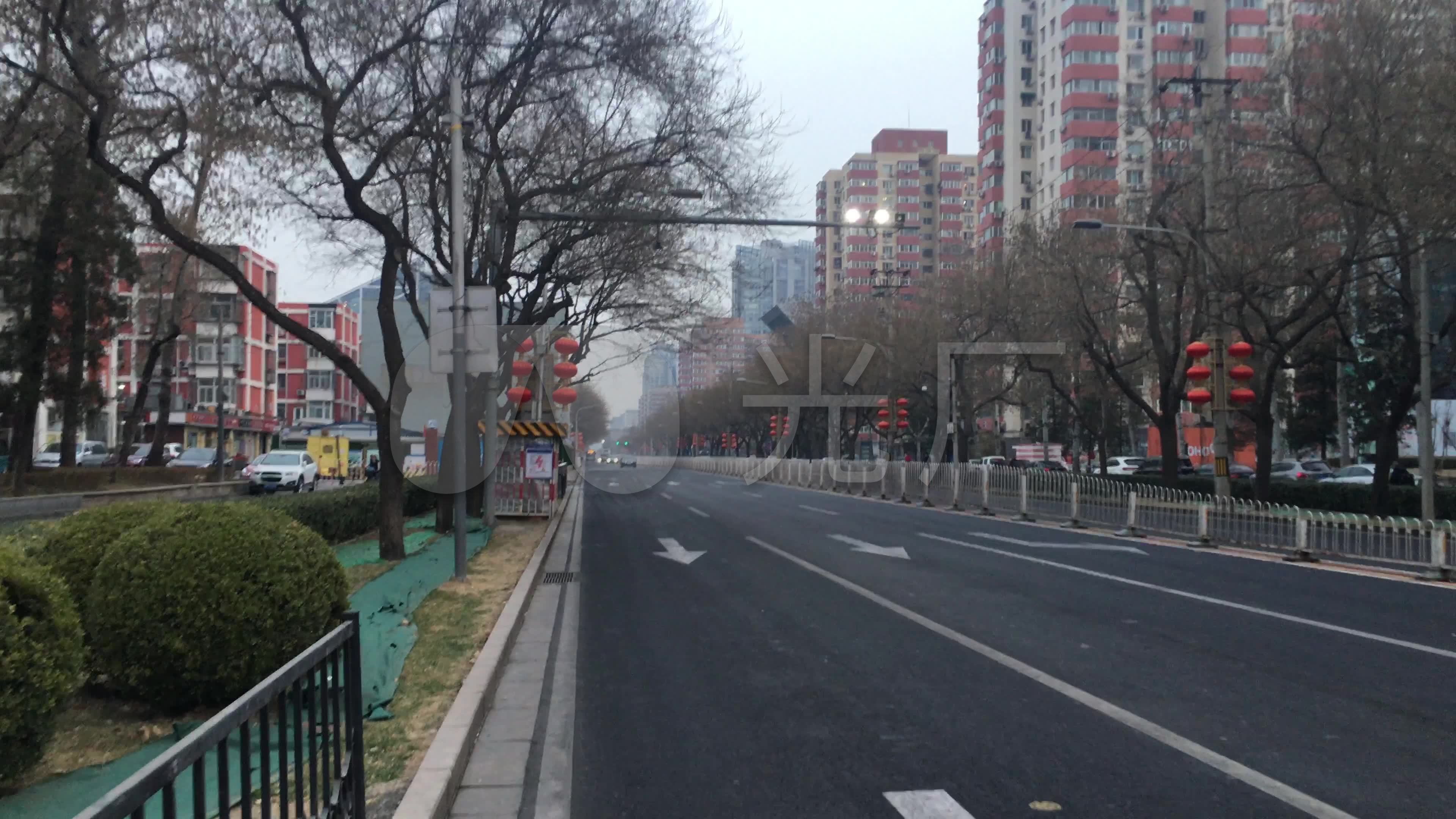 早晨7点的北京cbd街道2