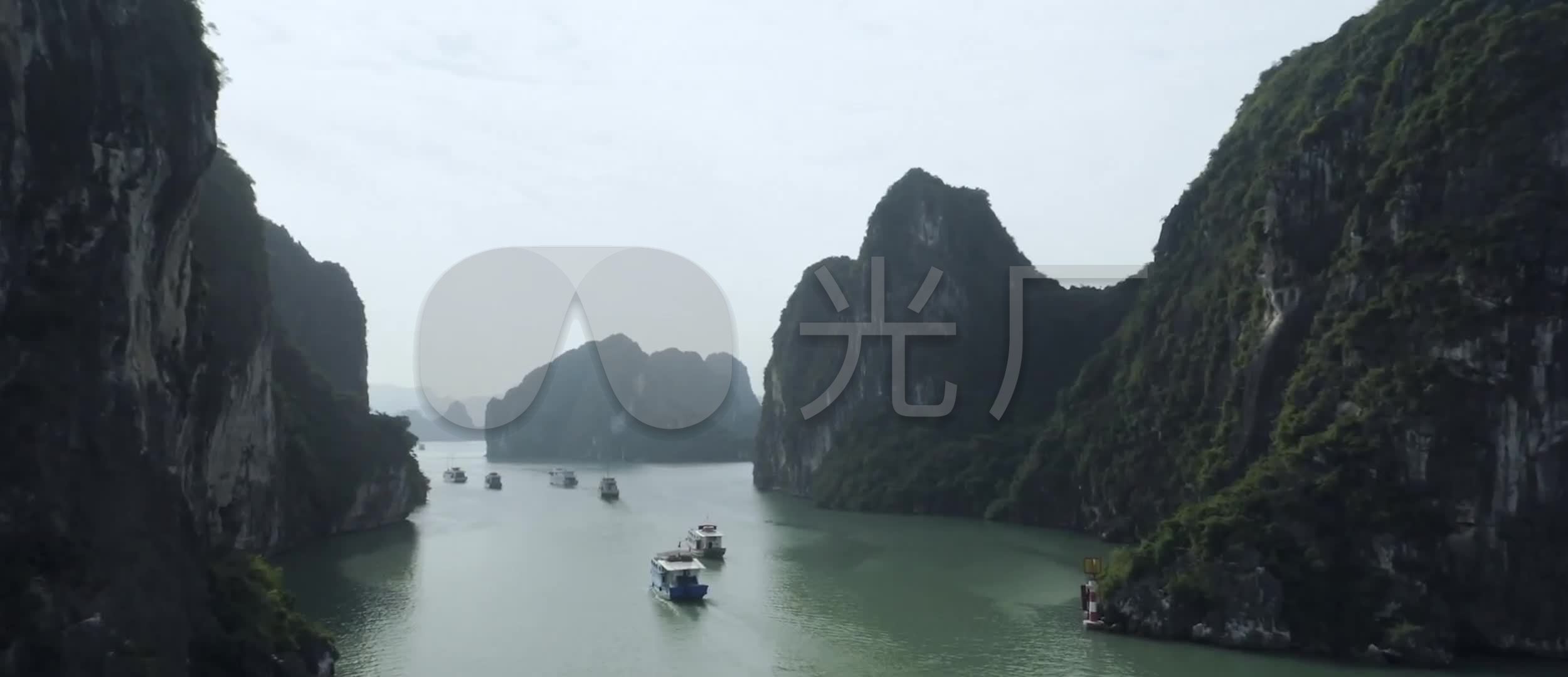 航拍桂林山水喀斯特地貌