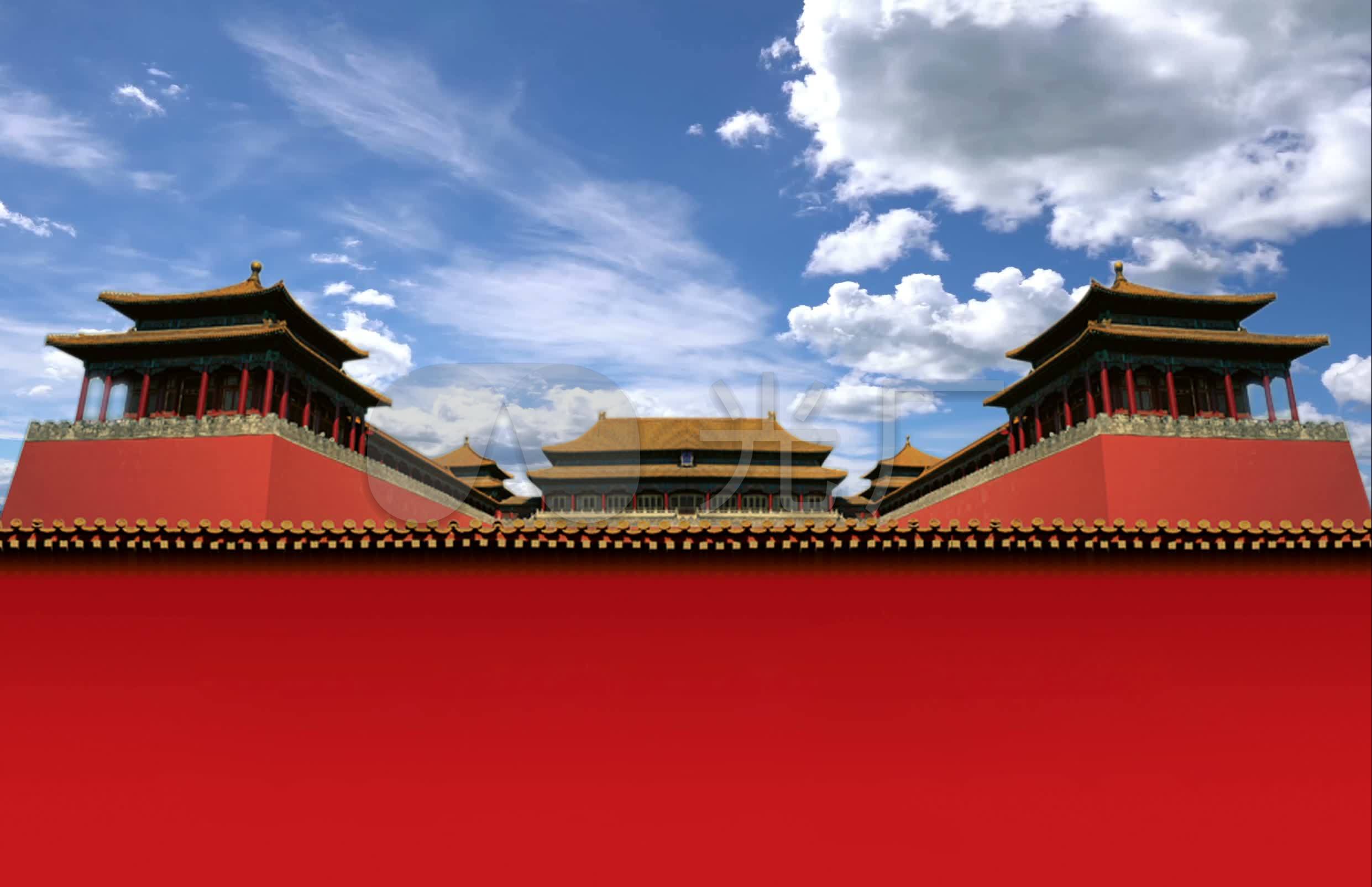 故宫复古古典宫墙流云延时摄影