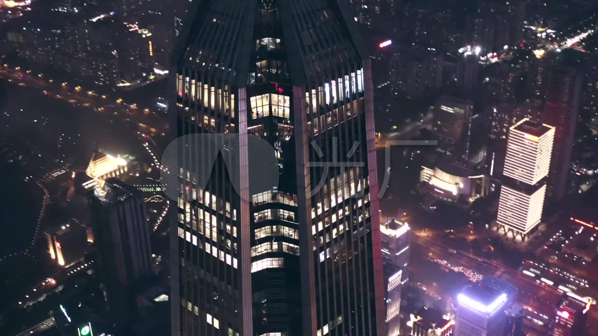 写字楼夜晚灯火通明_1920x1080_高清视频素材下载(:)