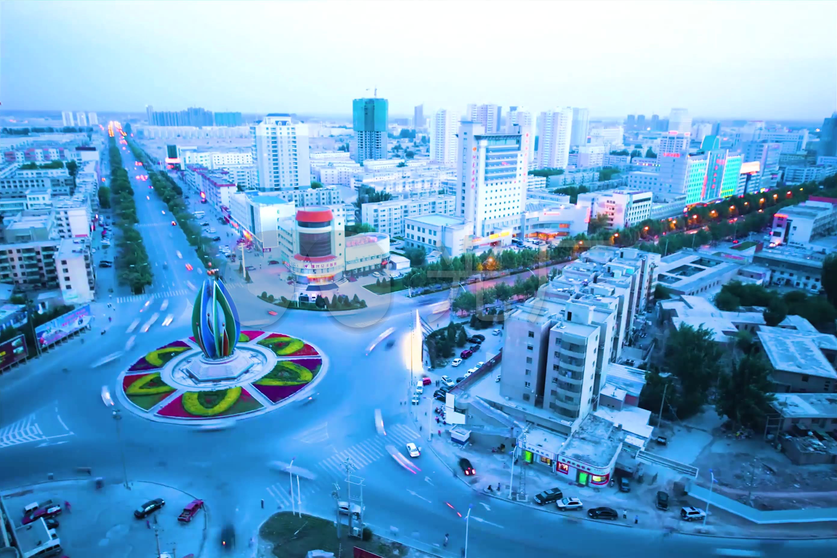 阿克苏城市旅游景点延时
