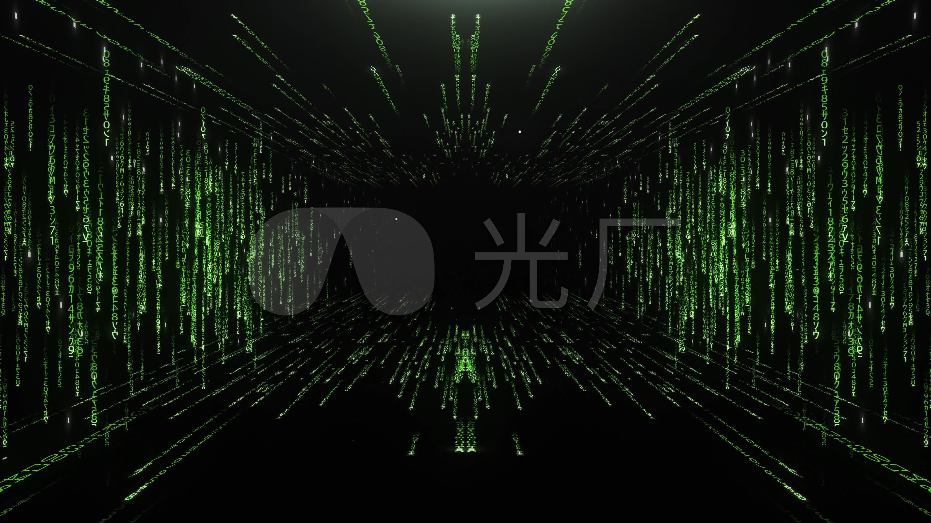 4k空间黑客帝国魔幻数字_3840x2160_高清视频素材下载