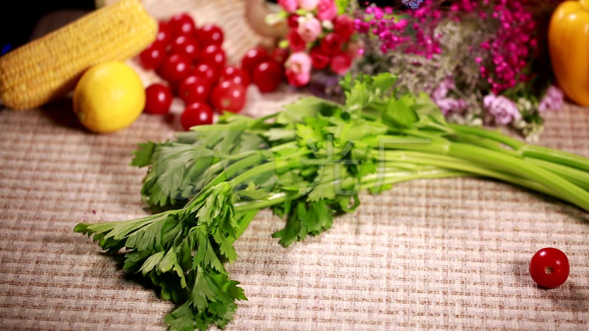 食品食材美食蔬菜芹菜根根茎