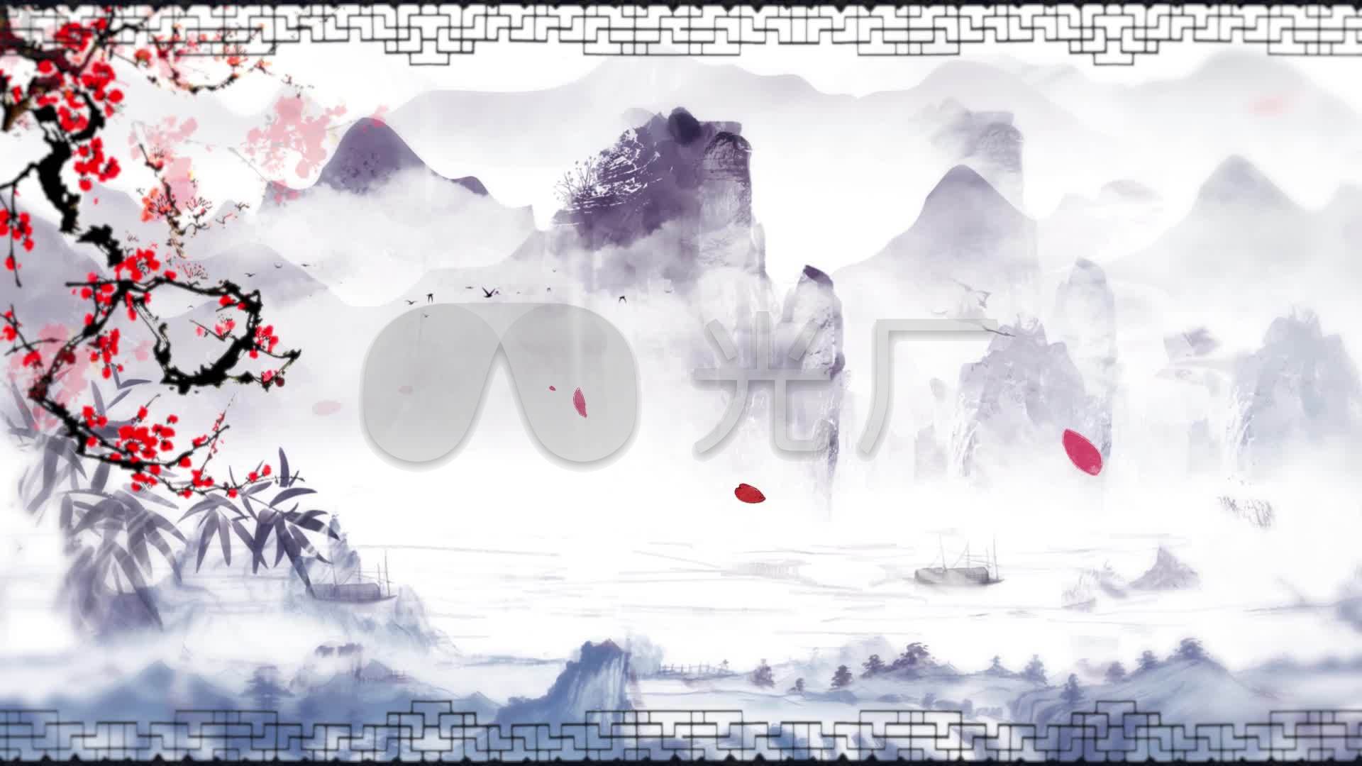 1920x1080古风壁纸,1920x1080高清壁纸古风 古风水墨山水背景_1920x1080_高清视频素材下载(编号