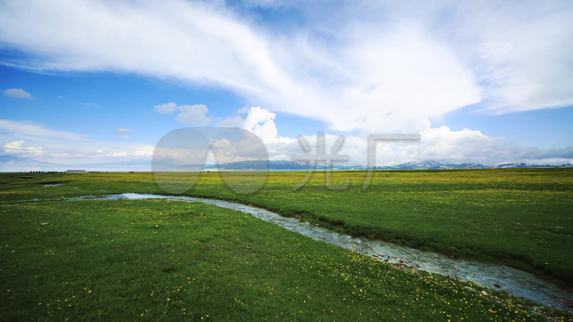 溪流草原延时_1920x1080_高清视频素材下载(编号:3371716)_实拍视频