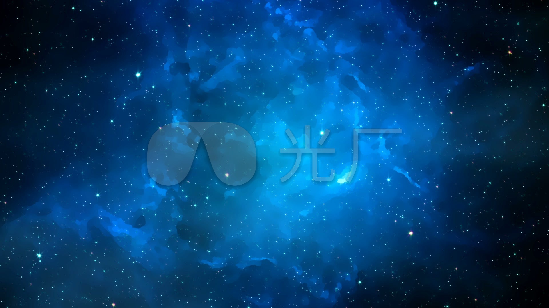 【hd】蓝色星空穿梭唯美宇宙3d动画