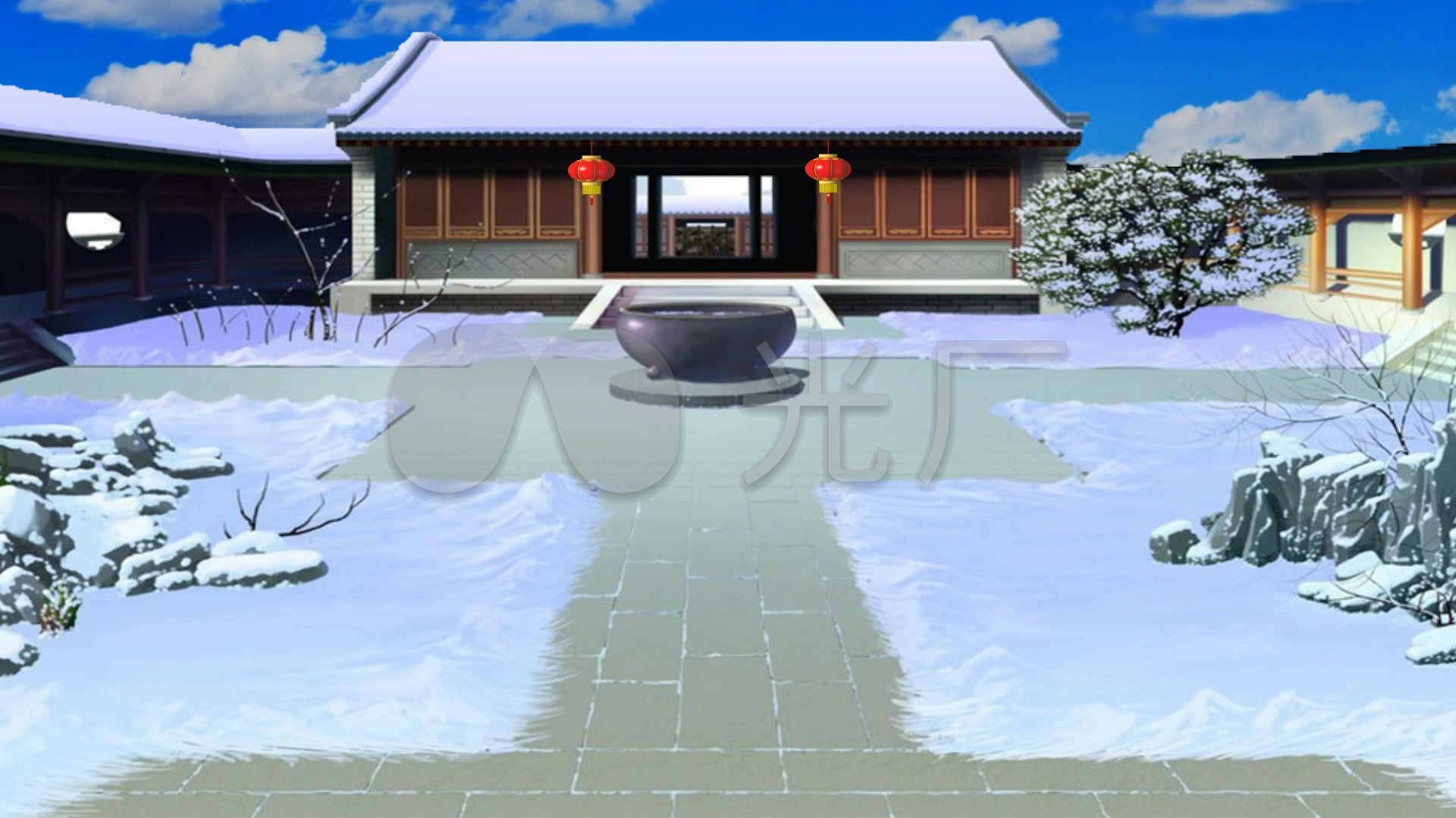 戏曲背景古代院子1