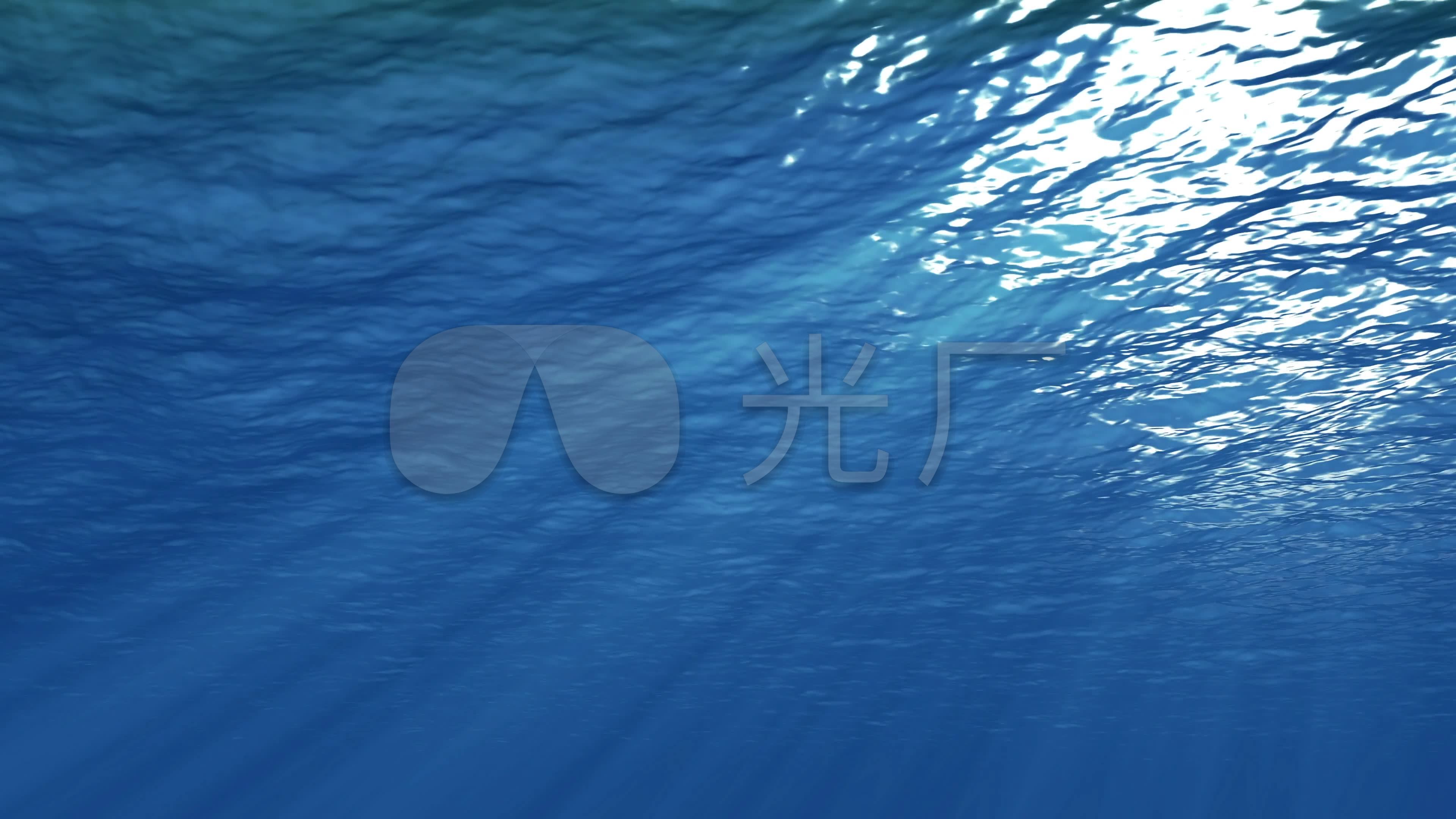 海底阳光蓝色海底_3840x2160_高清视频素材下载(编号