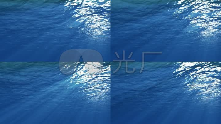海底阳光蓝色海底