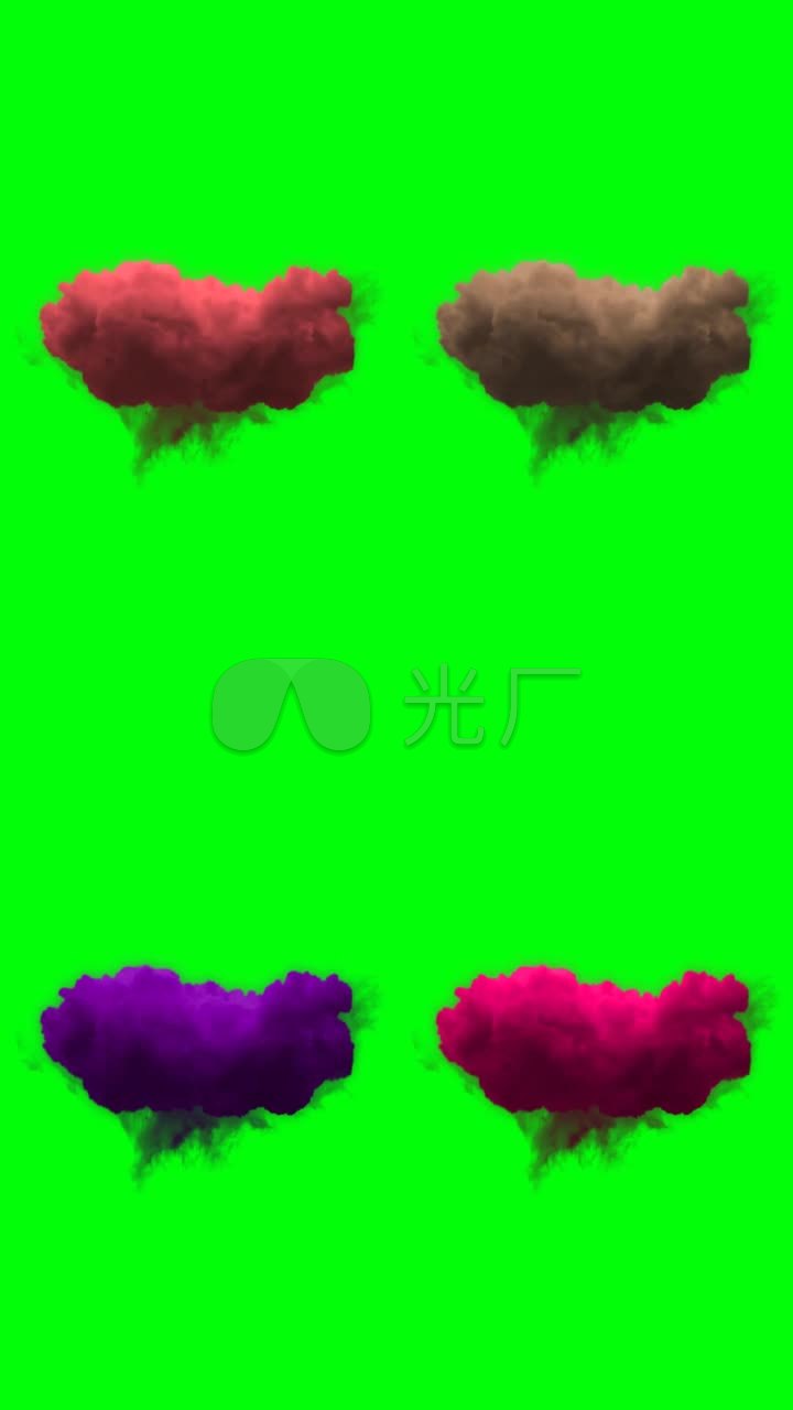 云彩抠像素材绿屏素材