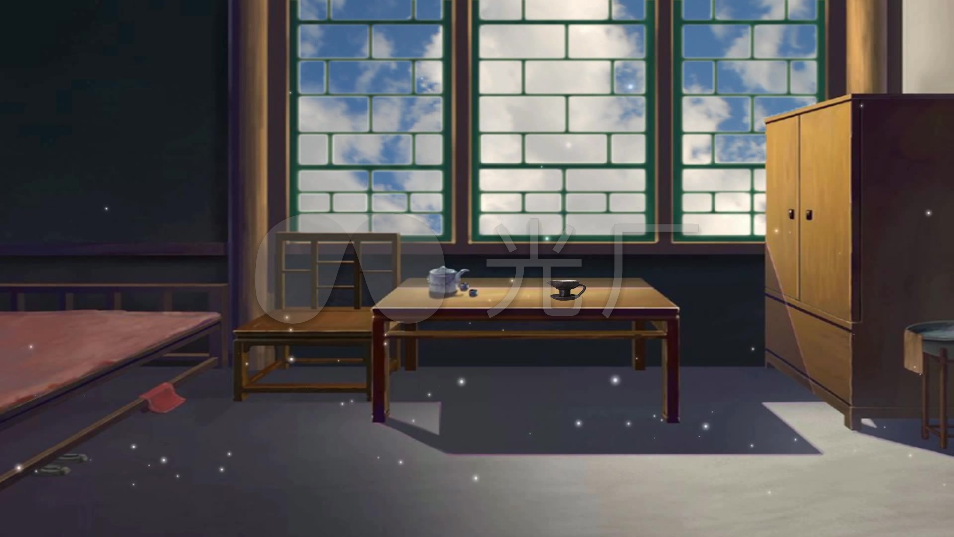 戏曲背景古代穷人家卧室2(粒子)_1920x1080_高清视频