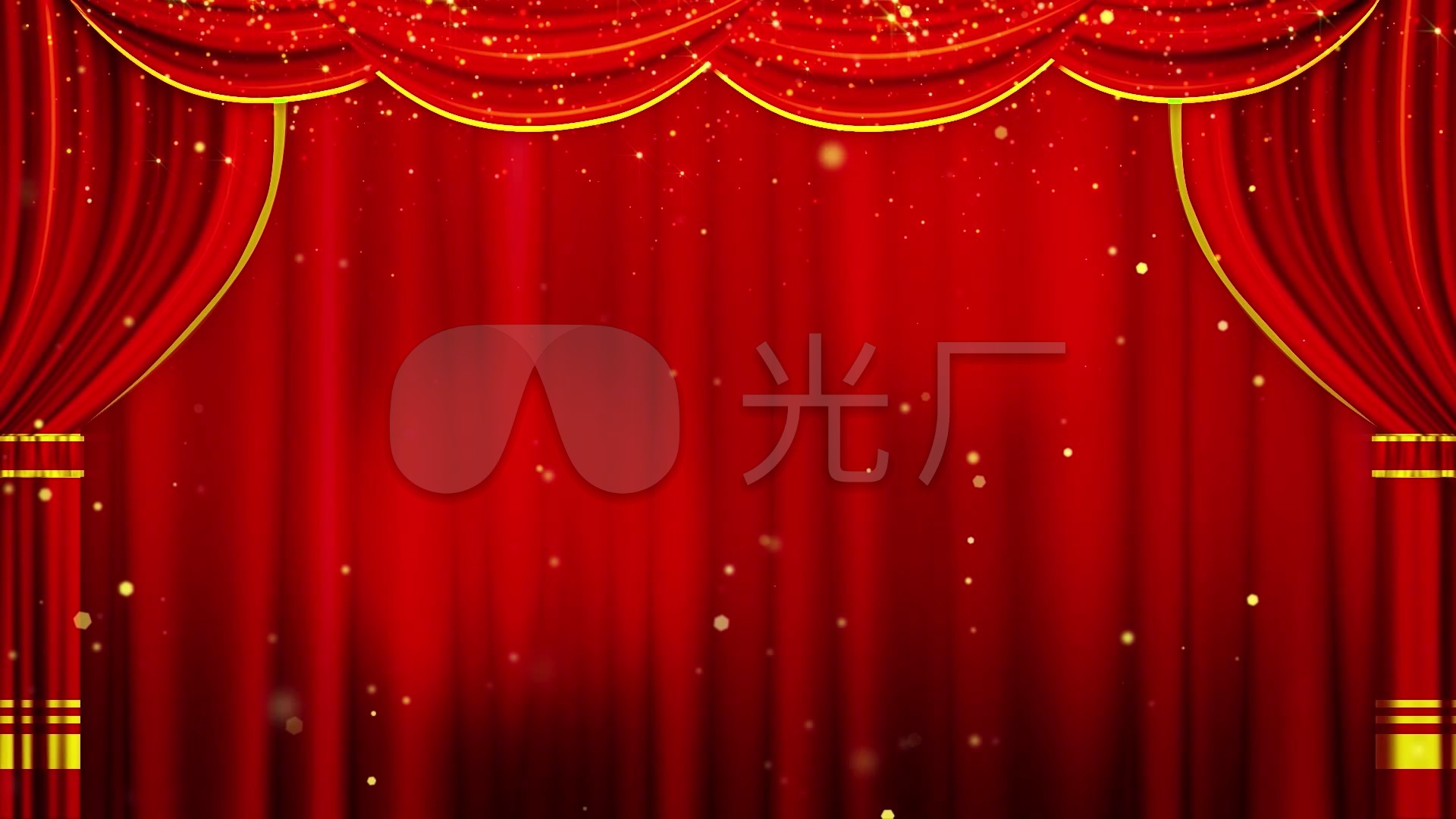 大气戏曲演出幕布舞台背景