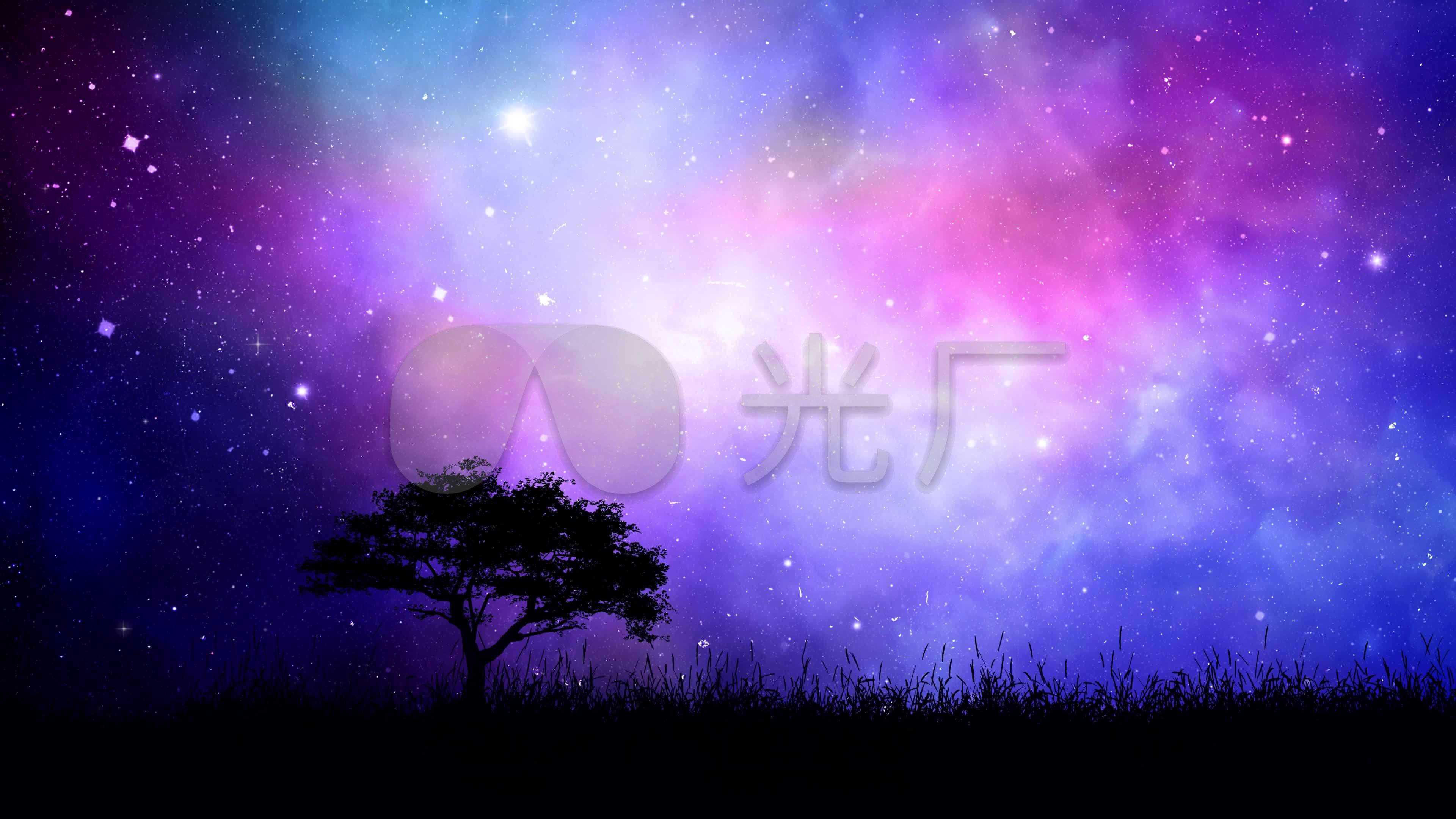 流星划过星空背景视频_3840x2160_高清视频素材下载