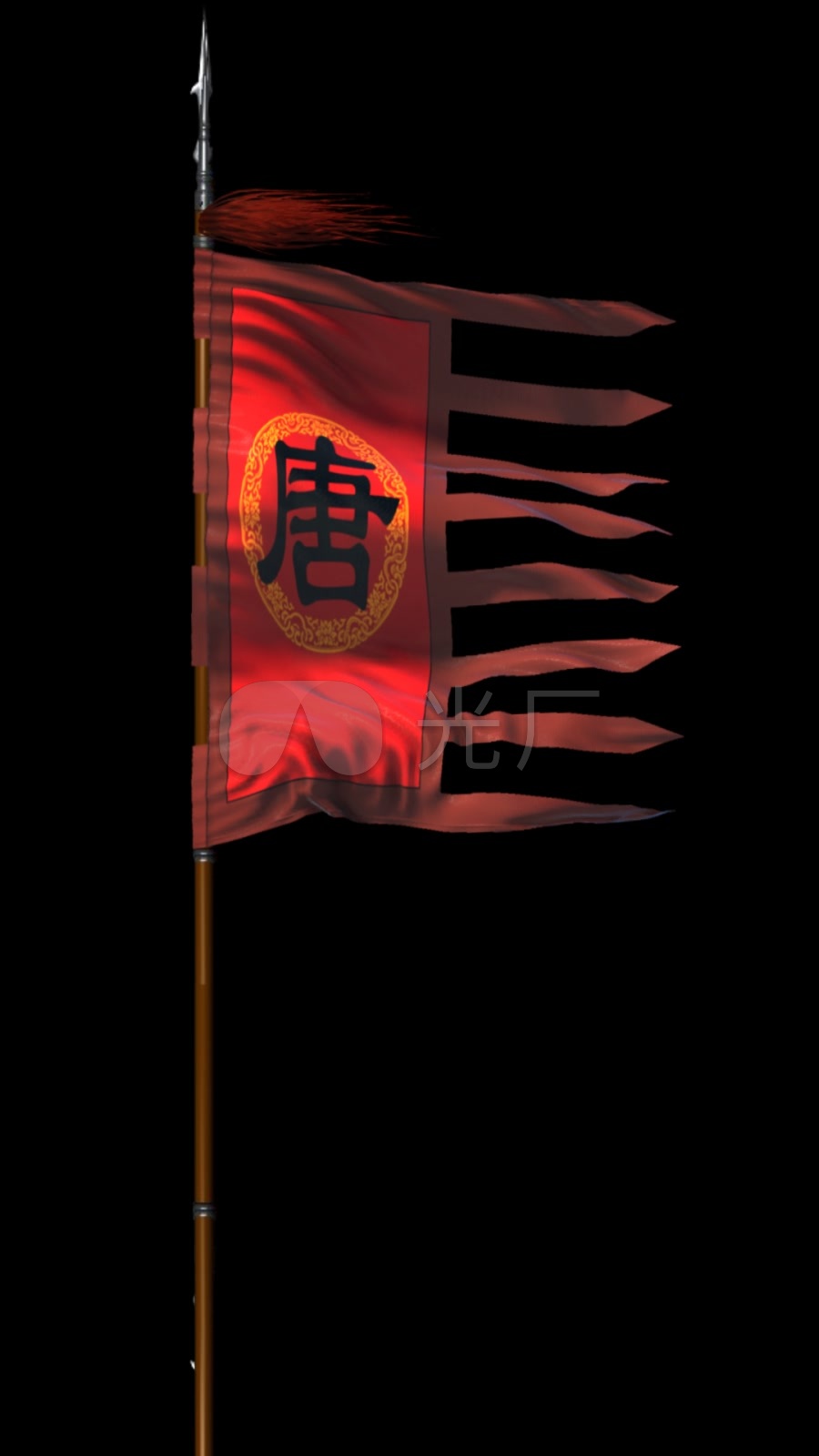 古代唐朝旗帜战旗军旗2