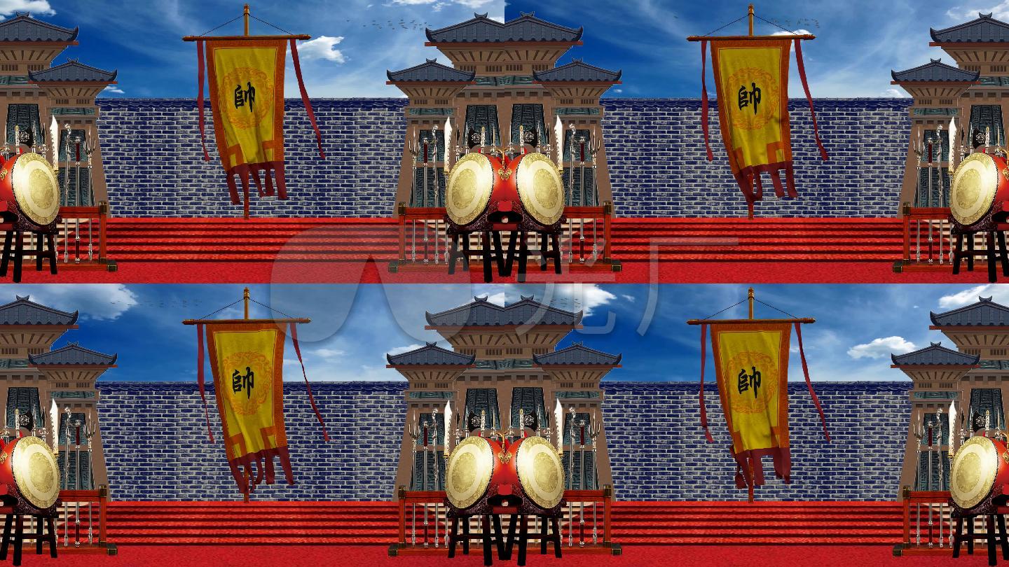出征挂帅校场点古代阵地战营营营地打战冷
