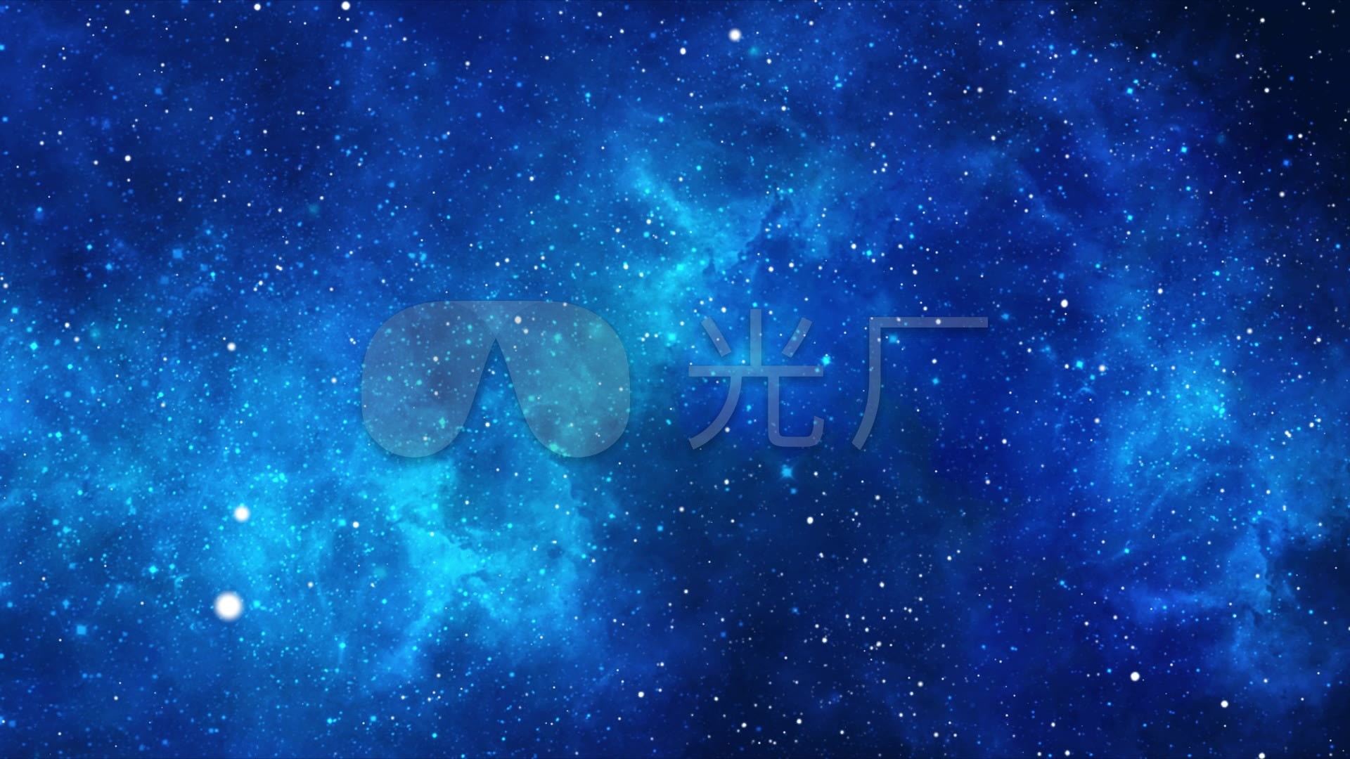 梦幻蓝色星空粒子特效_1920x1080_高清视频素材下载