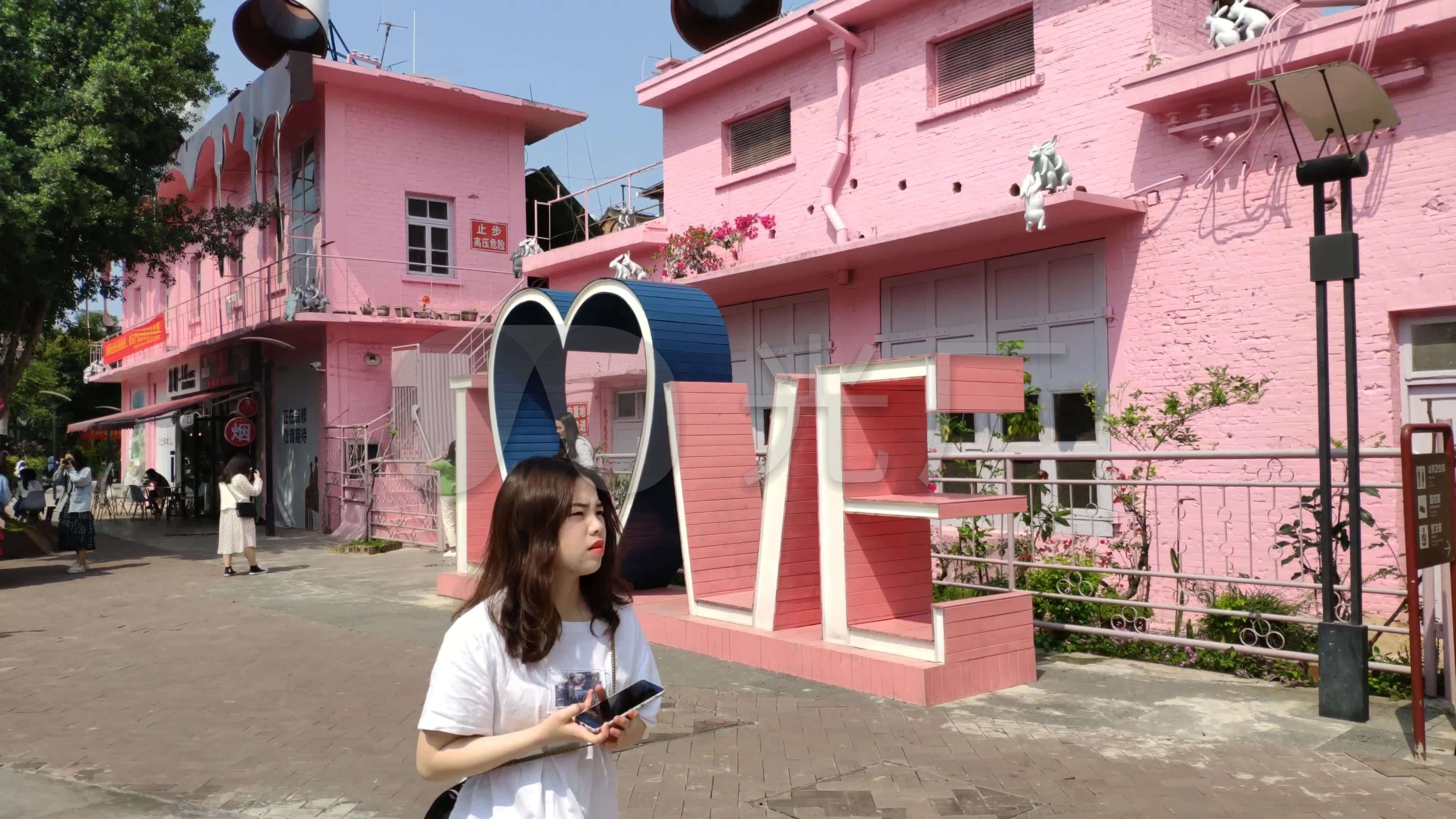 创意街道创意街区复古街区百益上河城_3840x2160_高清