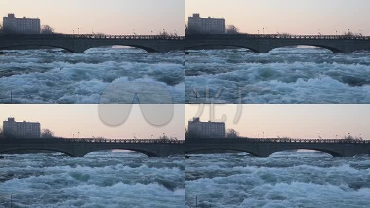 波涛汹涌 河水 江水