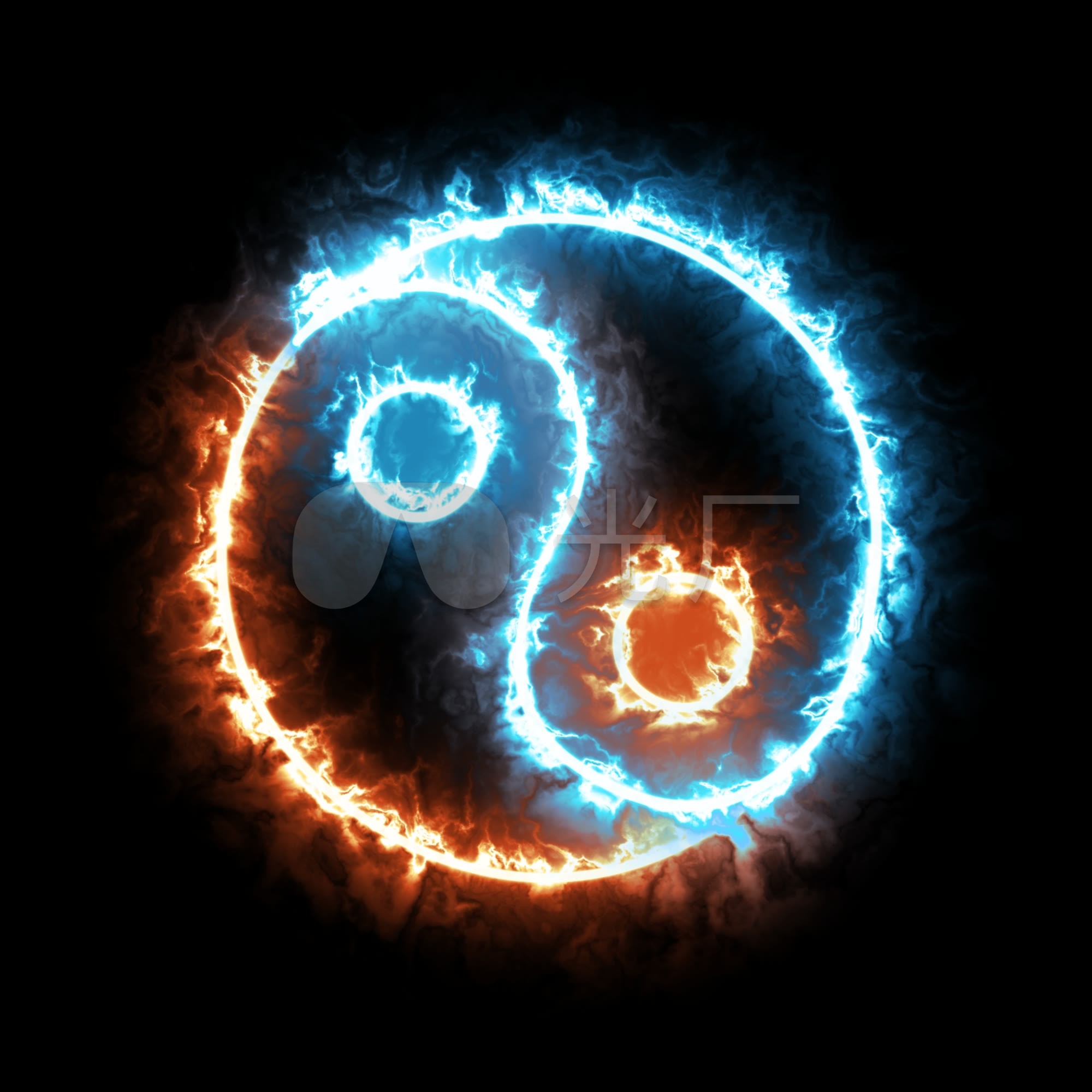 太极太极八卦_2000x2000_高清视频素材下载(编号:)