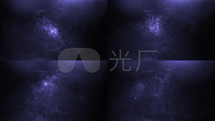 深邃深蓝科技粒子背景
