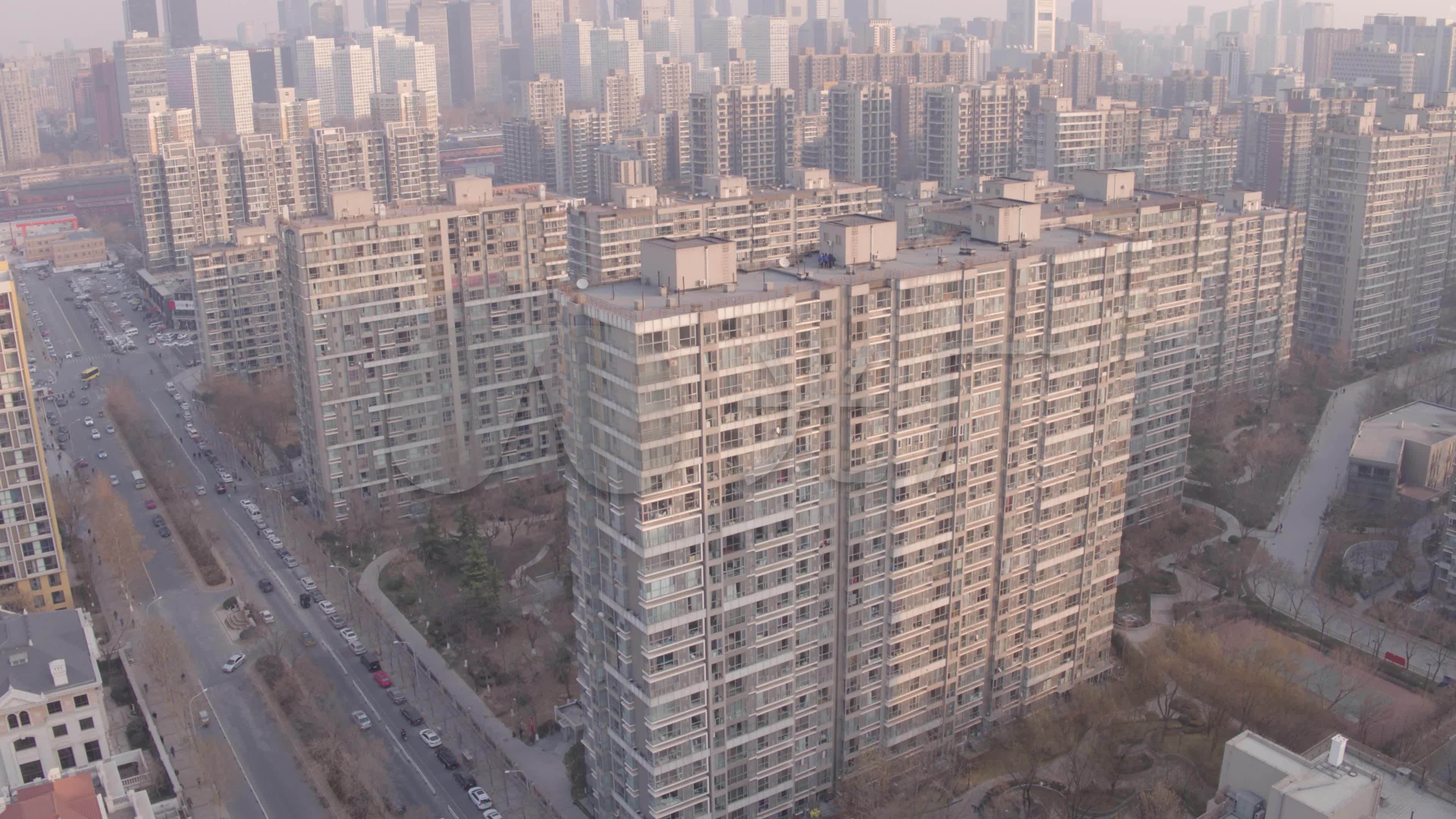 北京富力城航拍_3840x2160_高清视频素材下载(编号:)