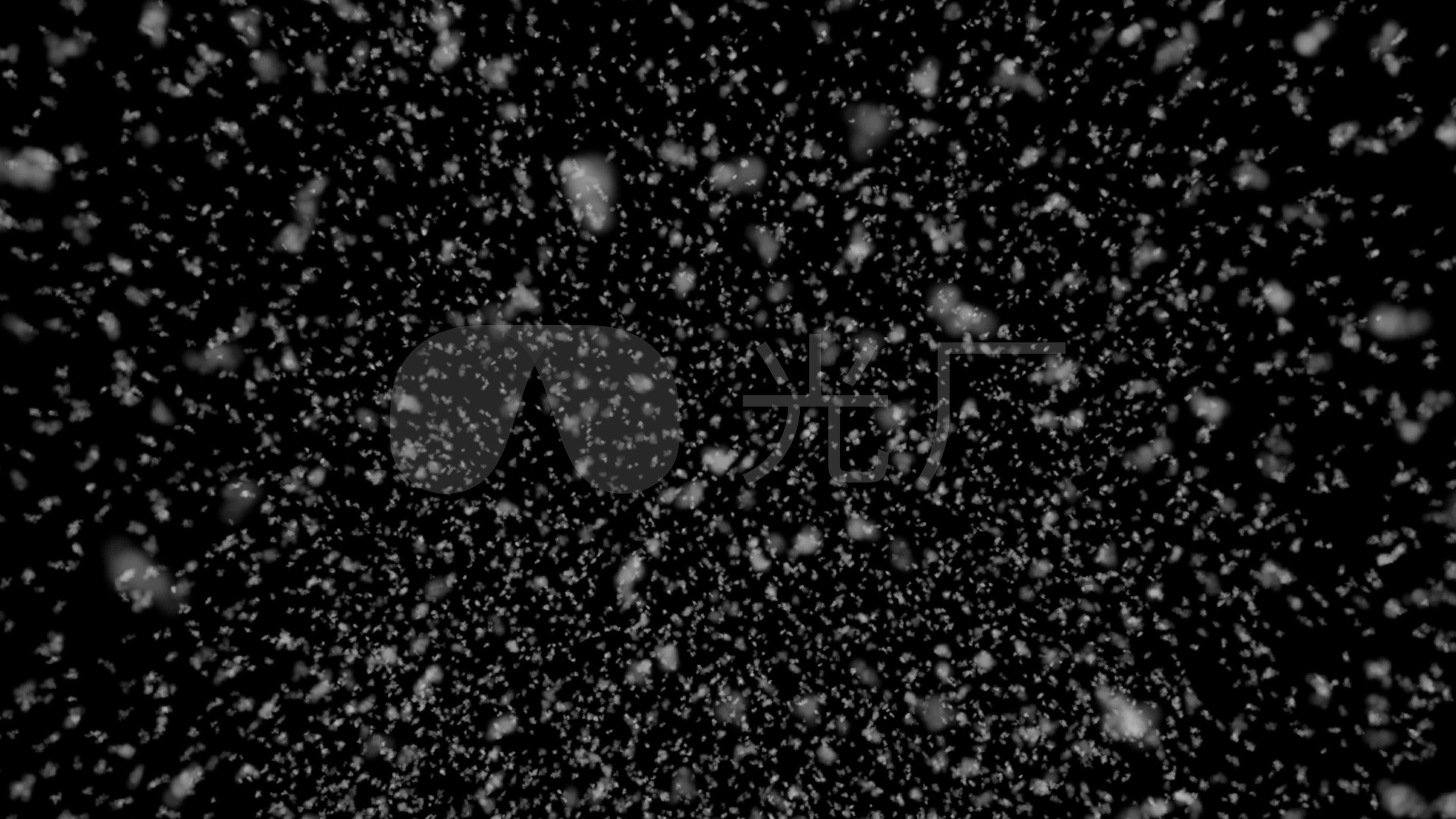 冬日里的鹅毛大雪纷飞_3840x2160_高清视频素材下载