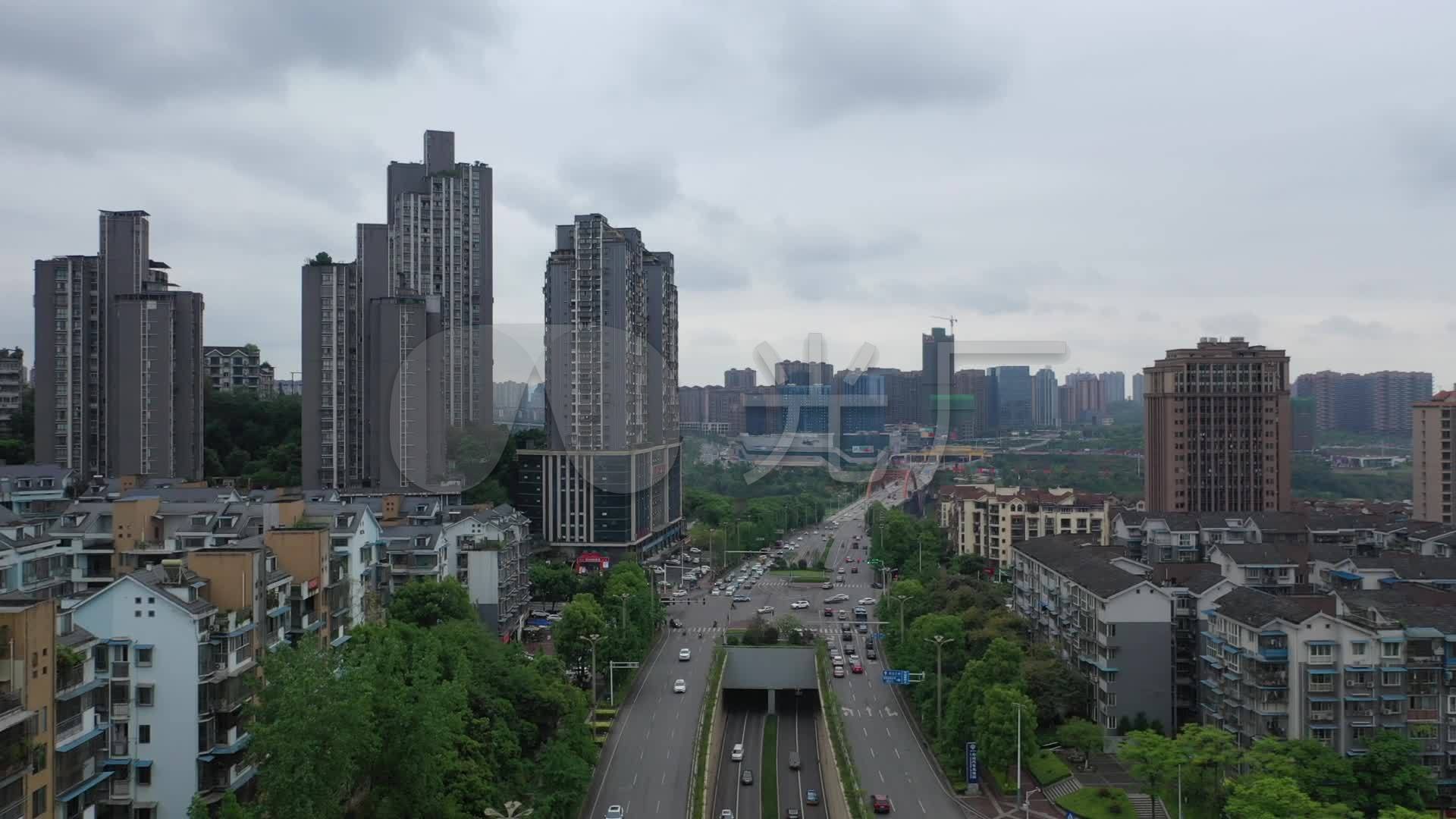 泸州市龙马潭区龙马大道航拍1080p_1920x1080_高清(:)