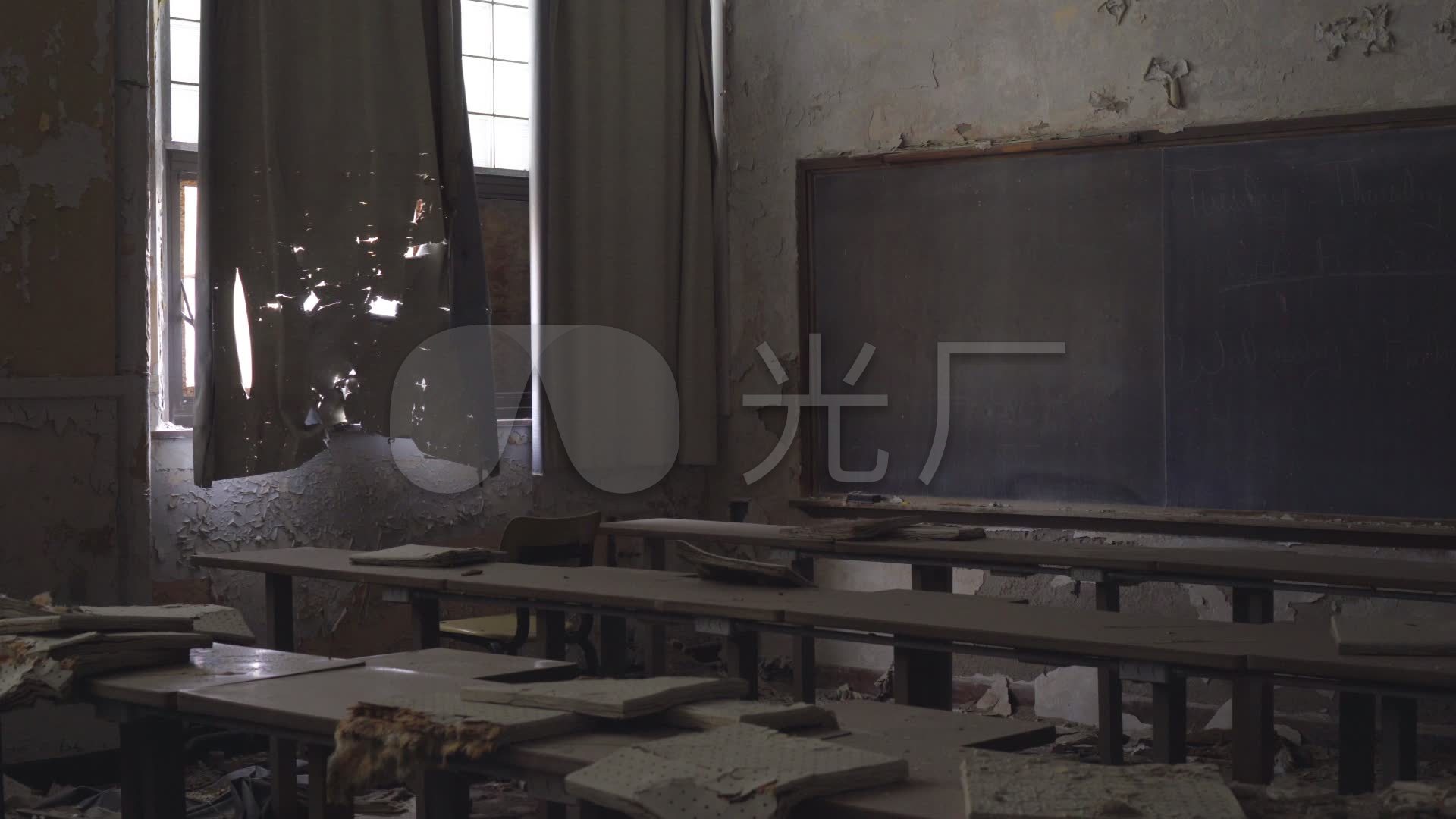 破旧的教室_1920x1080_高清视频素材下载(编号:)_实拍