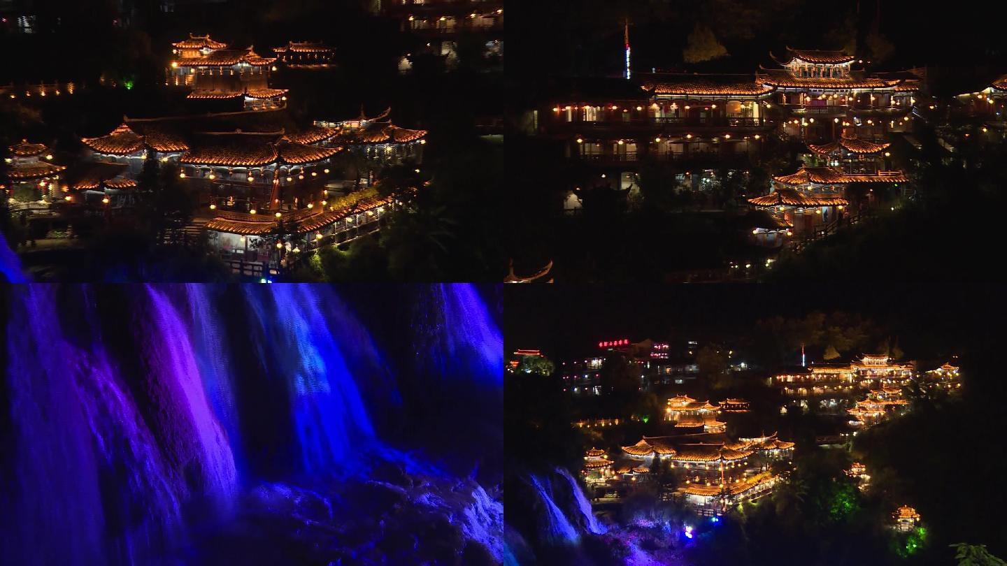 芙蓉镇夜景,王村夜景,湖南湘西芙蓉镇