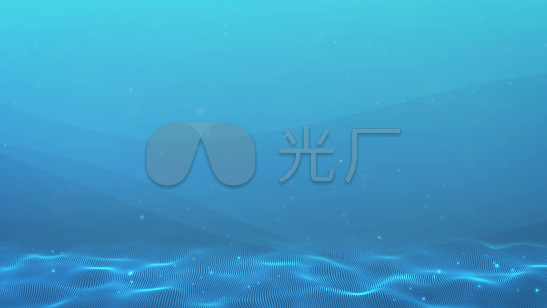 蓝色粒子流动背景循环