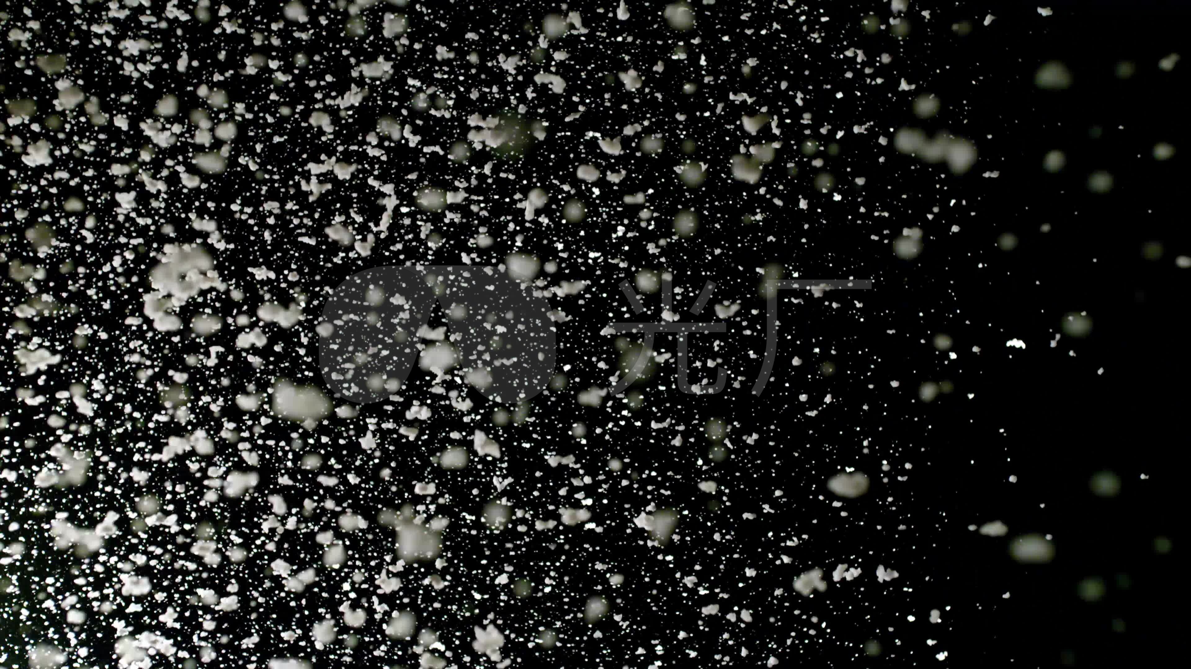 4k大雪降落鹅毛大雪纷飞_4096x2160_高清视频素材下载