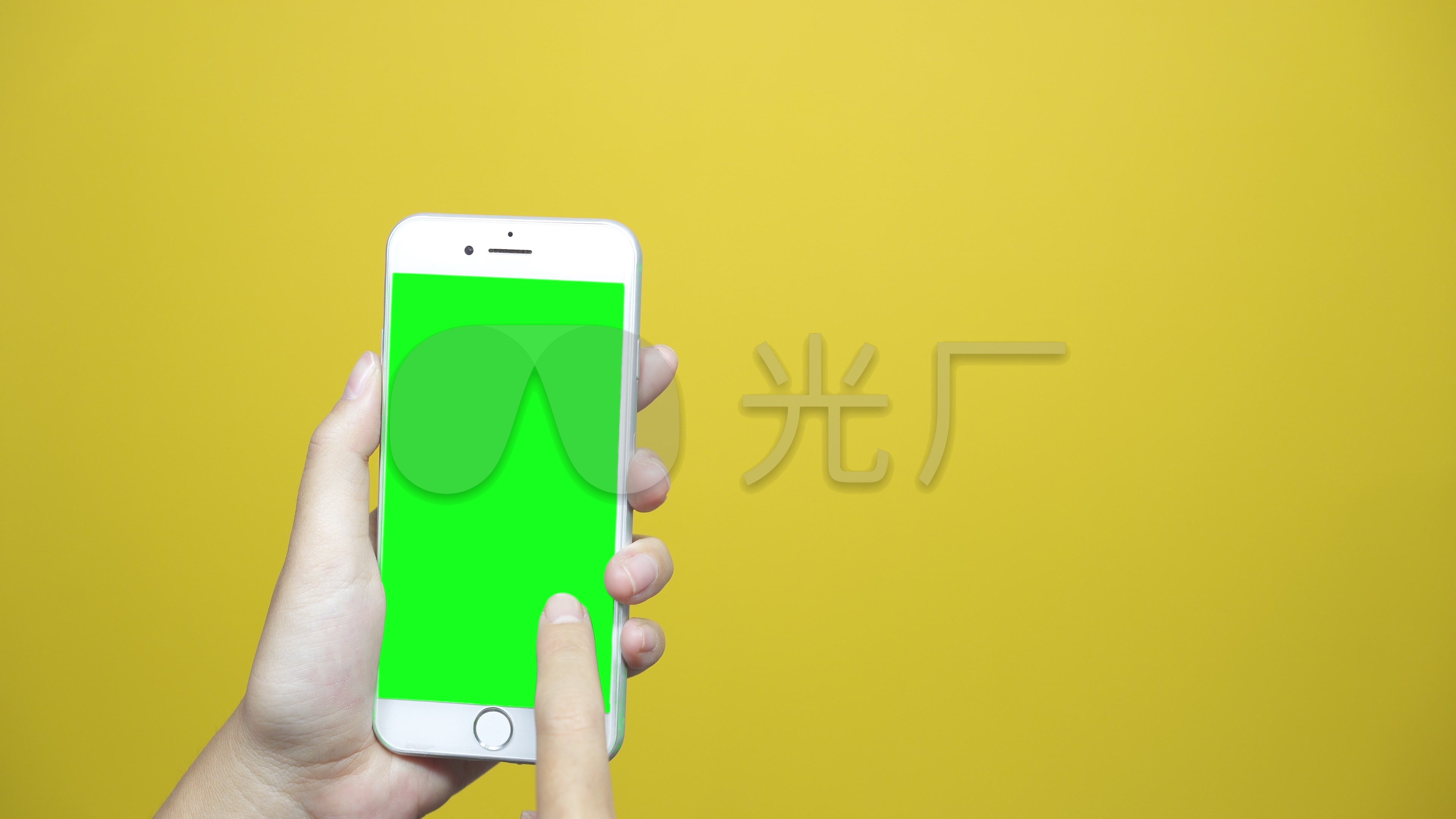 iphone手机操作绿屏抠像素材