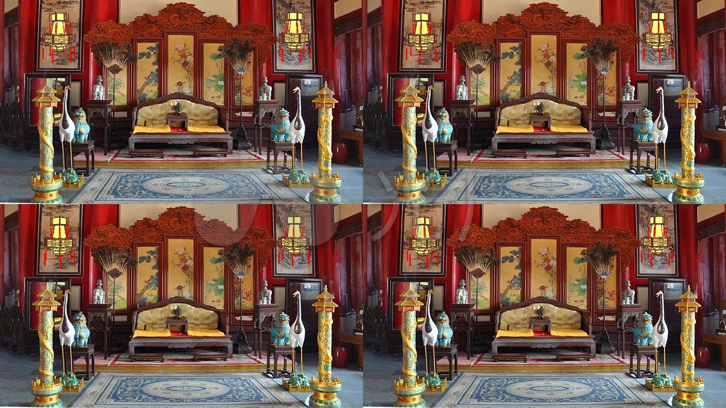 宁宫太后宫古代皇太后凤椅内殿戏曲小品宫廷宫殿金銮殿皇帝殿金殿古典