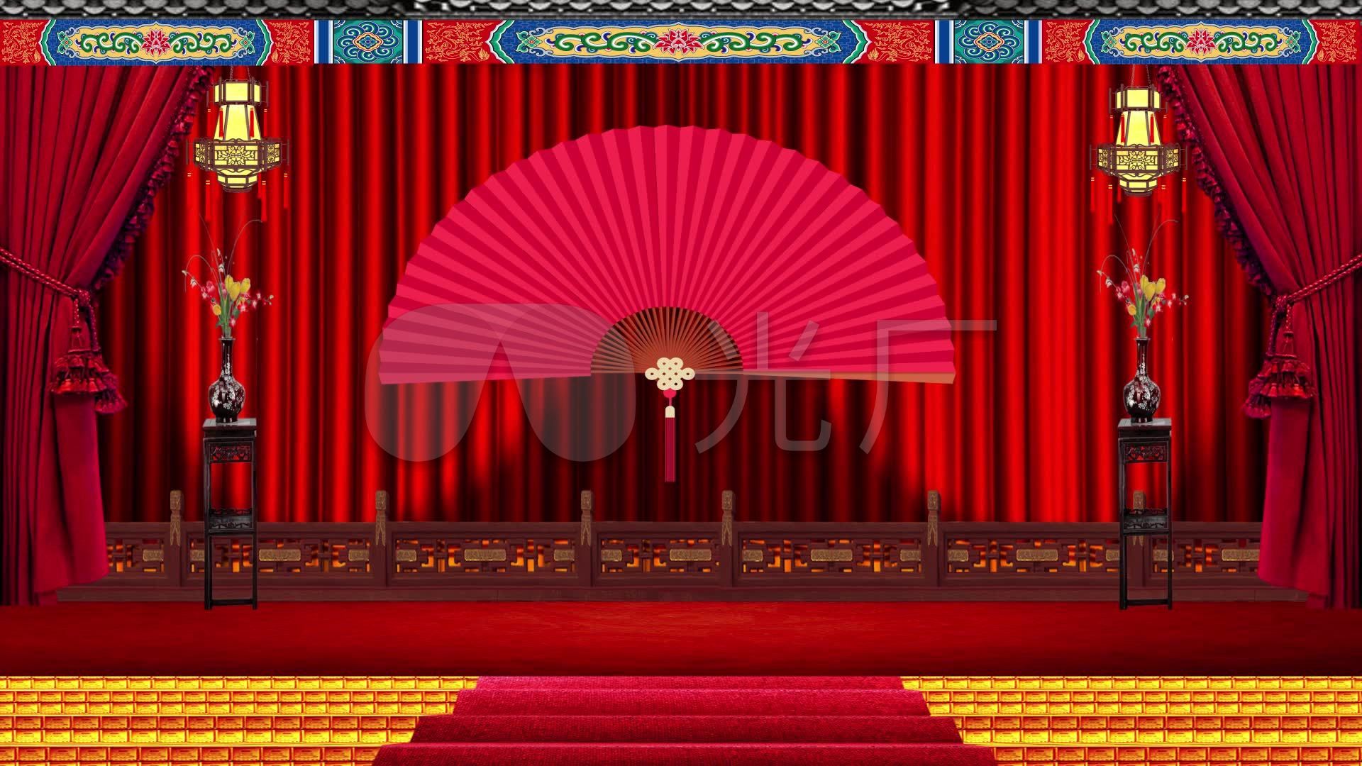 戏曲背景戏台子4_1920x1080_高清视频素材下载(编号:)