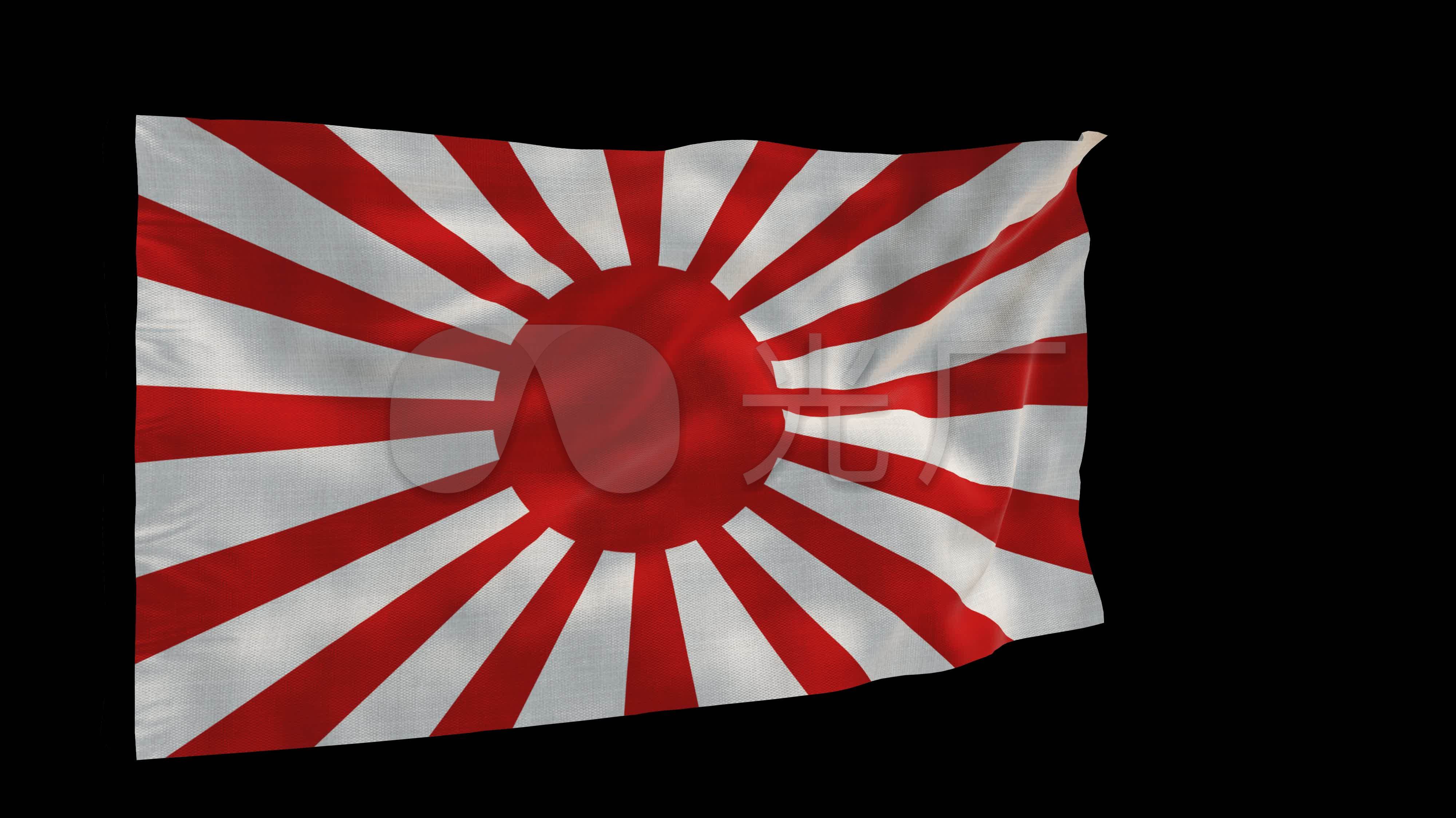 【原创】4k日本军旗_4000x2250_高清视频素材下载(编号:3467968)_影视