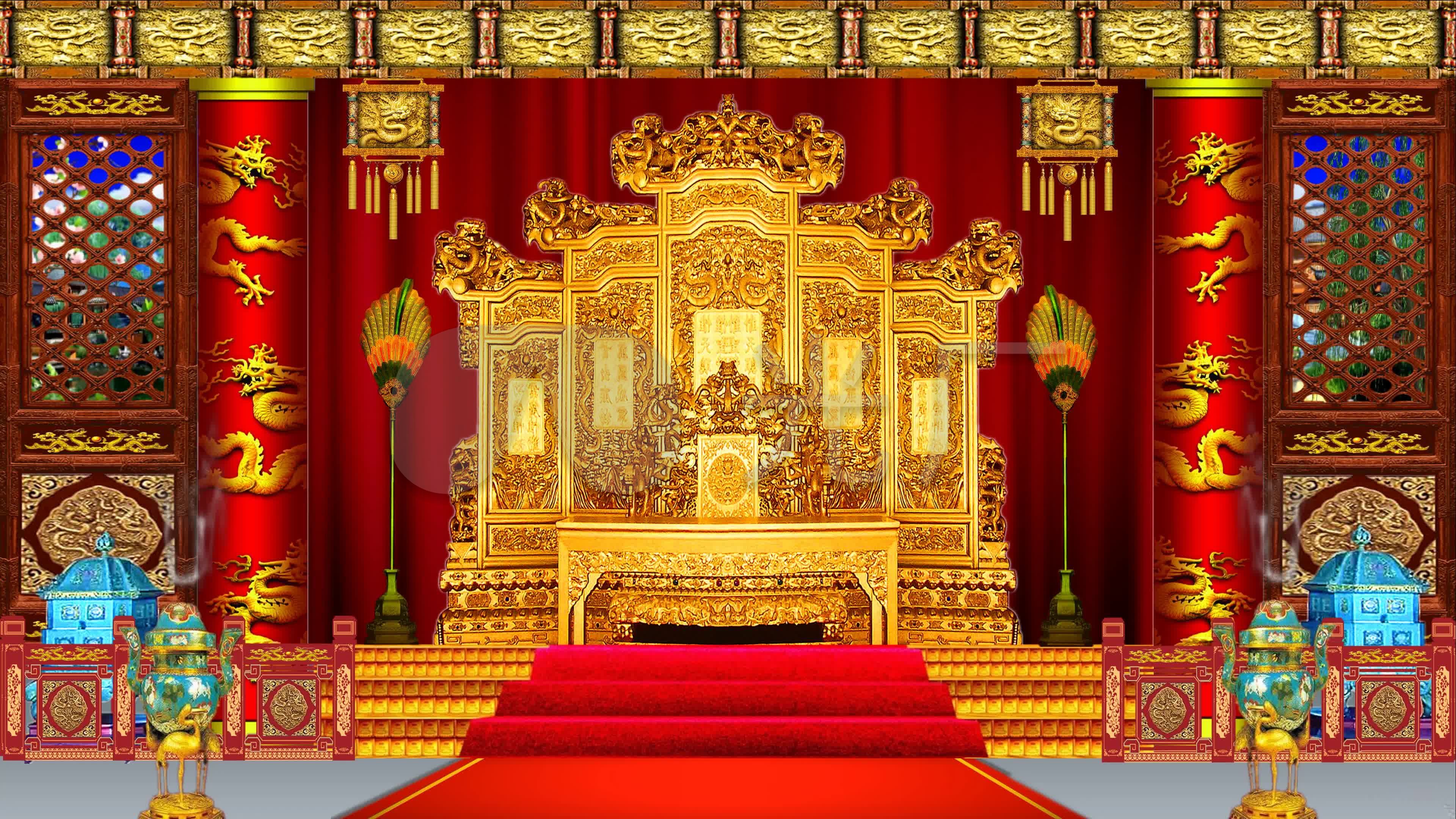 金銮殿皇宫_3840x2160_高清视频素材下载(编号:)_舞台