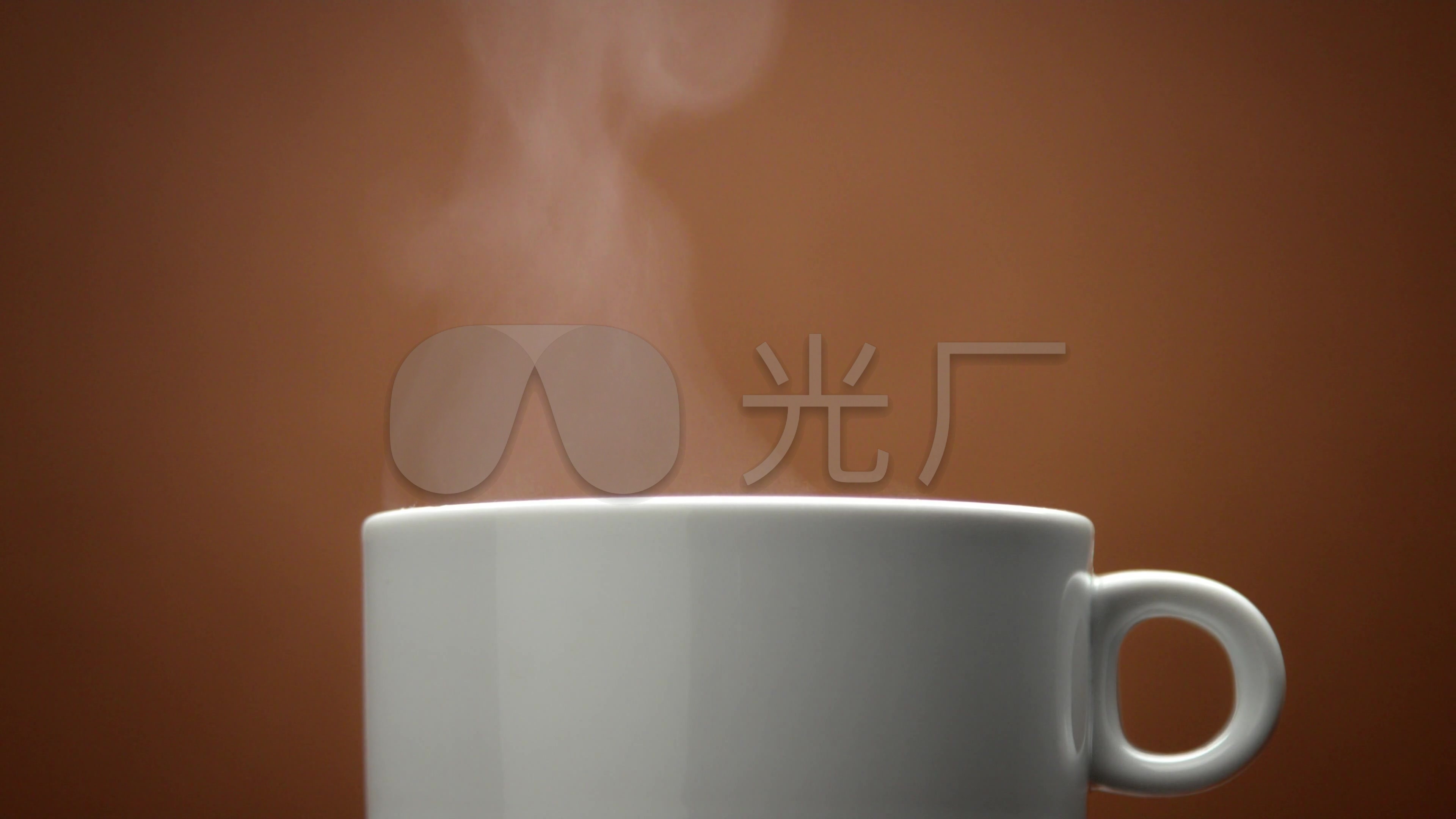 茶杯咖啡杯冒热气_3840x2160_高清视频素材下载(编号