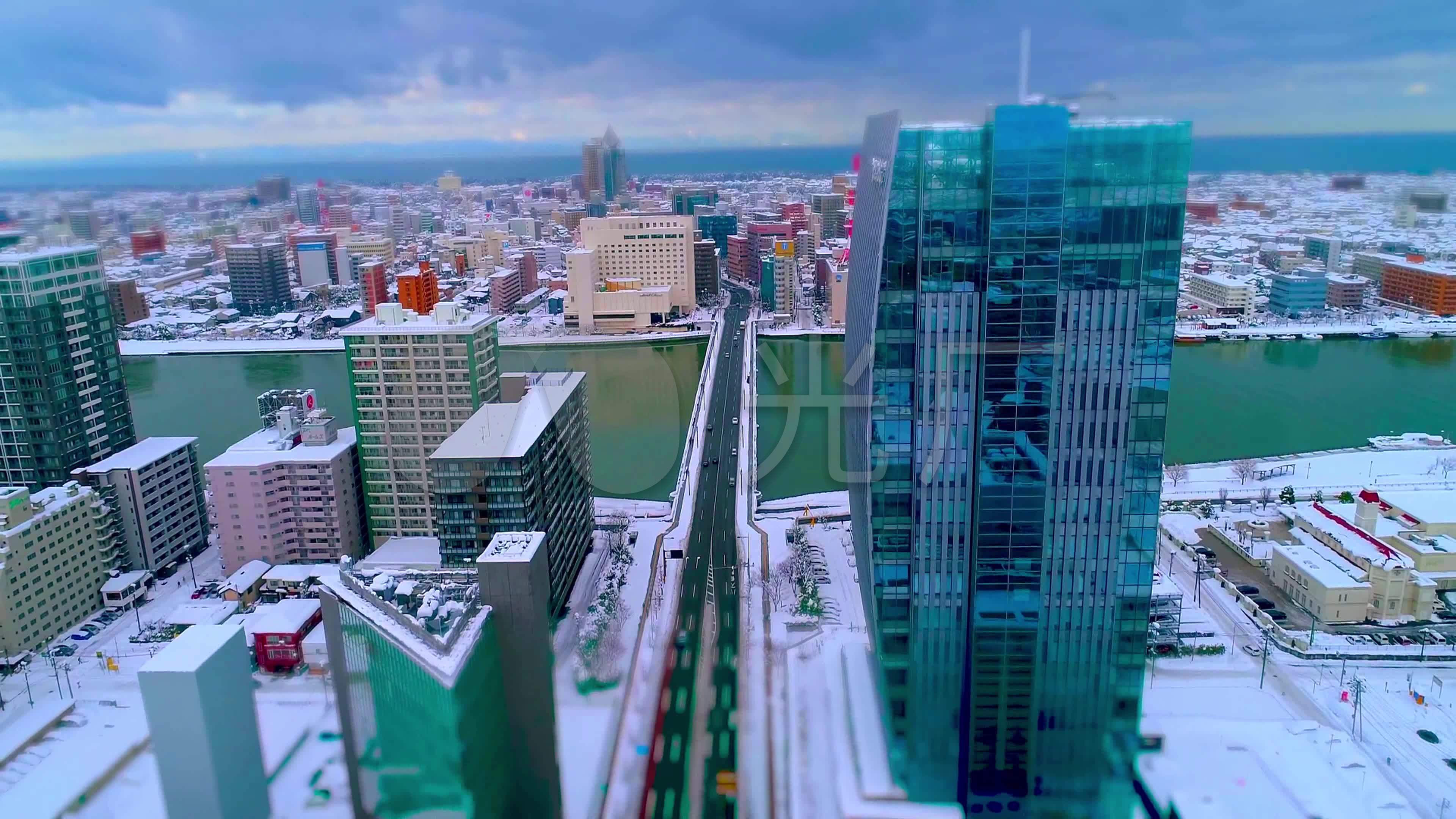 日本新泻市新潟市4k_3840x2160_高清视频素材下载(:)