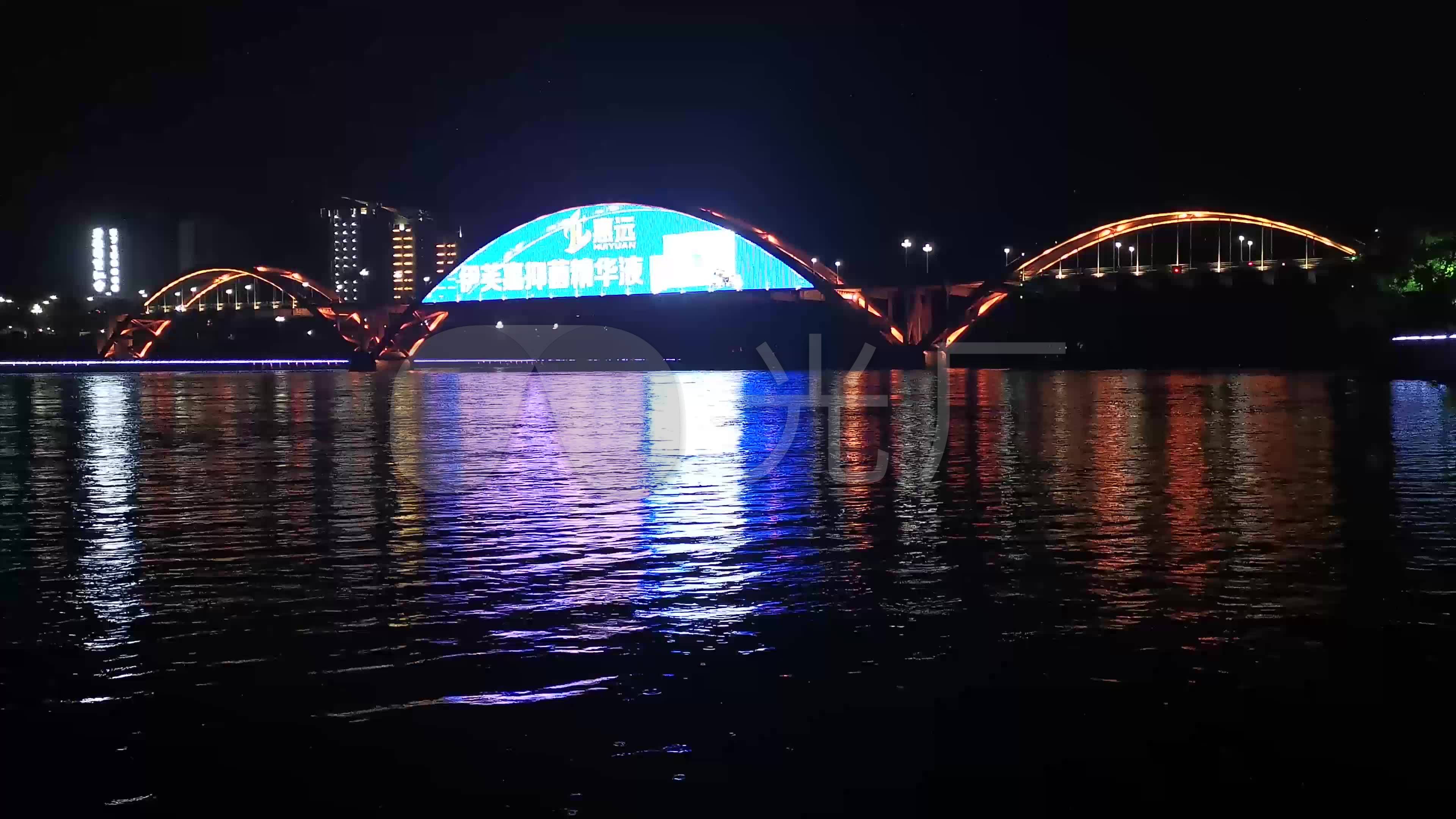 4k建德市新安江夜景倒影4组53秒