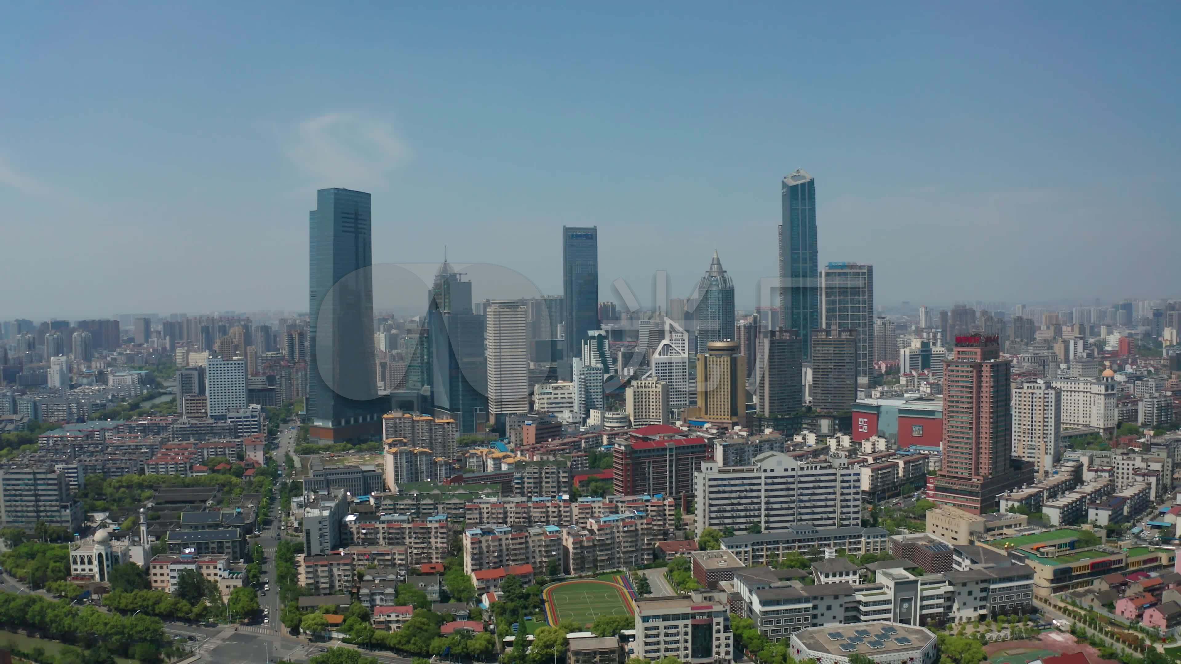 无锡市区航拍_3840x2160_高清视频素材下载(编号:)