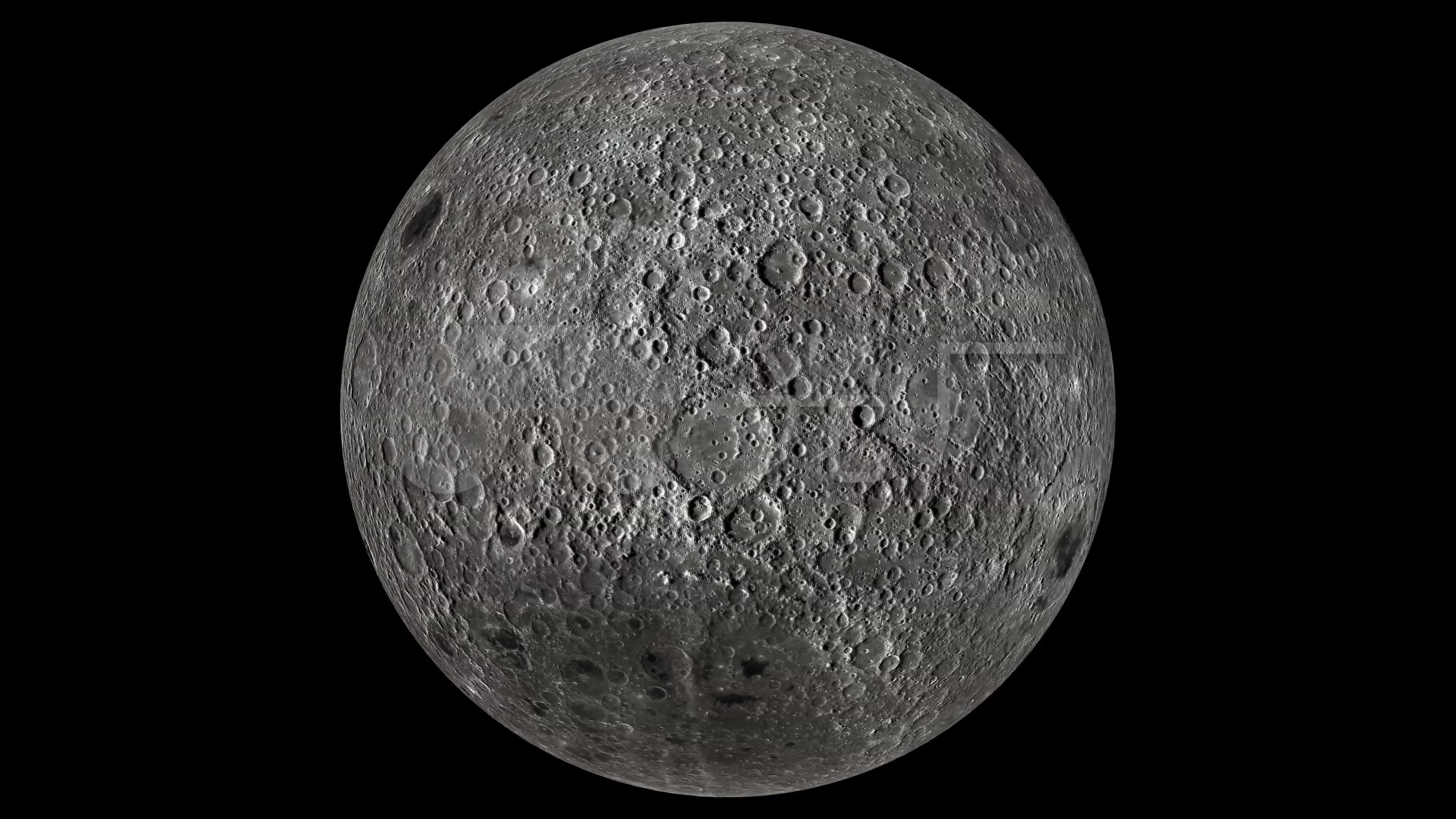 4k-3d月球旋转_3840x2160_高清视频素材下载(编号:)