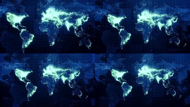 2021世界灯光图,2021中国夜间灯光图 世界地图卫星夜晚城市灯光分布图