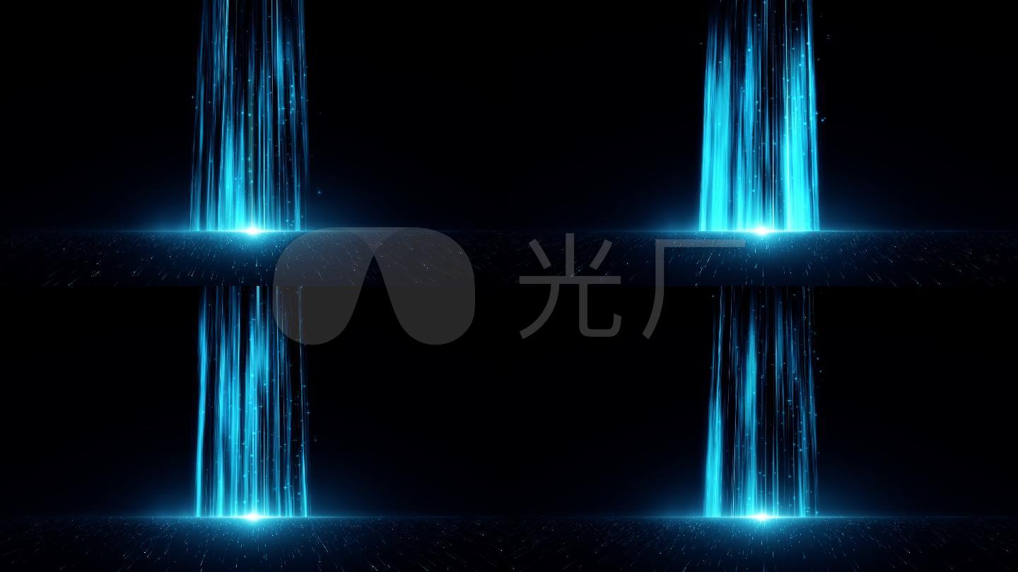 光柱科技背景光线上升粒子光线循环背景 【声明】vj师网所有原创作品
